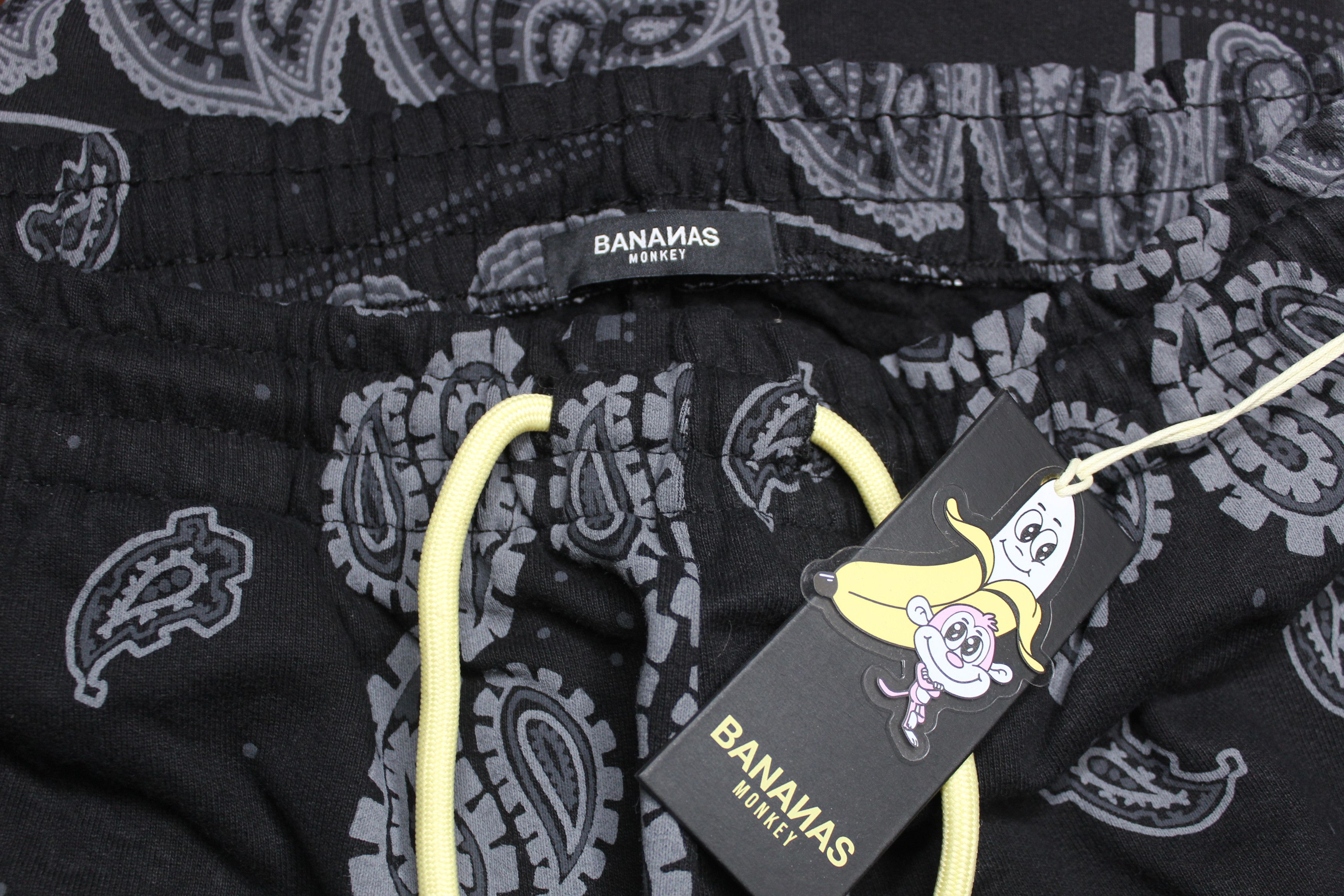 Other Bananas Monkey Black Paisley Sweatpants (Medium) Size US 32 / EU 48 - 4 Thumbnail