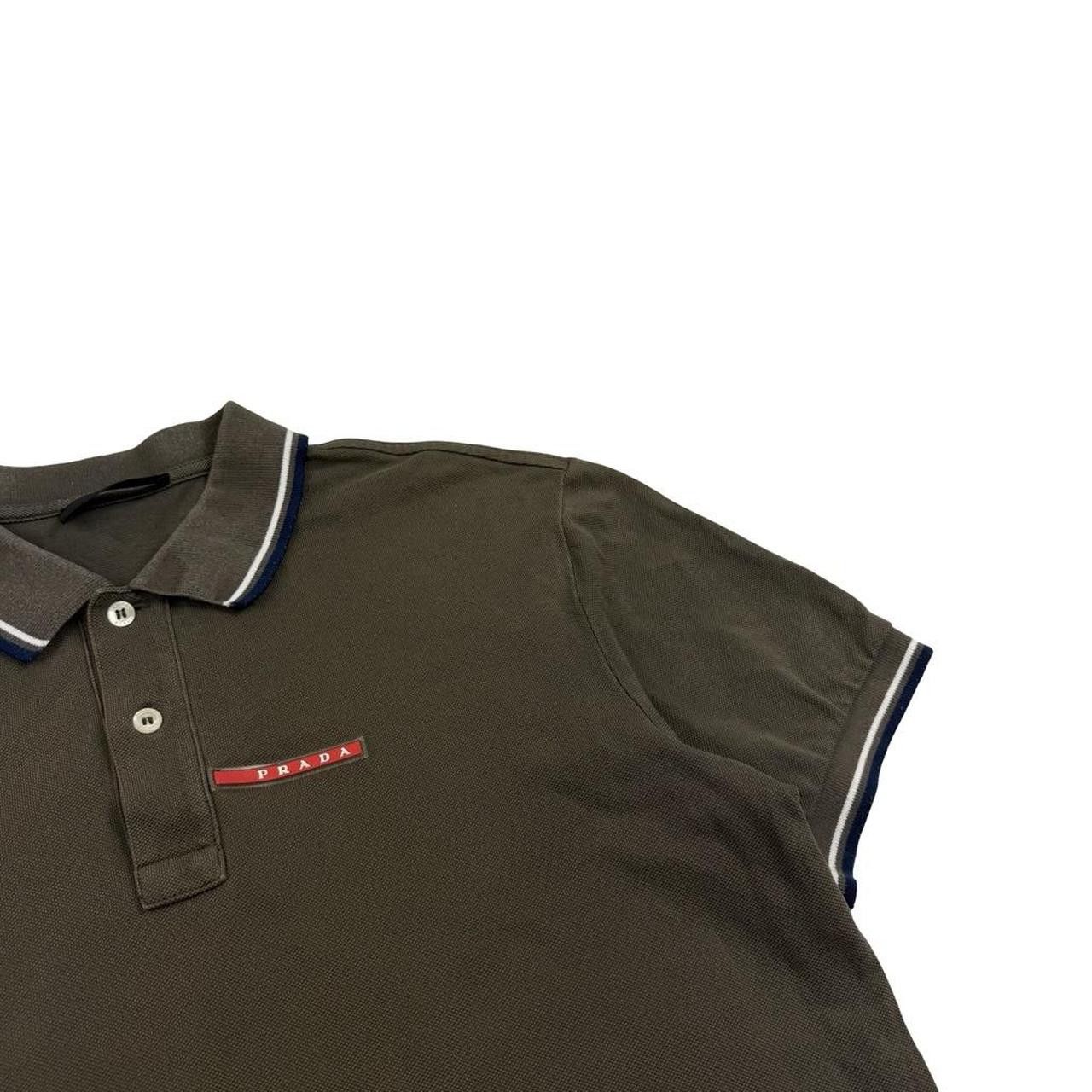 Prada Green Prada Sport Red Tab Polo Shirt - Large Size US L / EU 52-54 / 3 - 4 Thumbnail