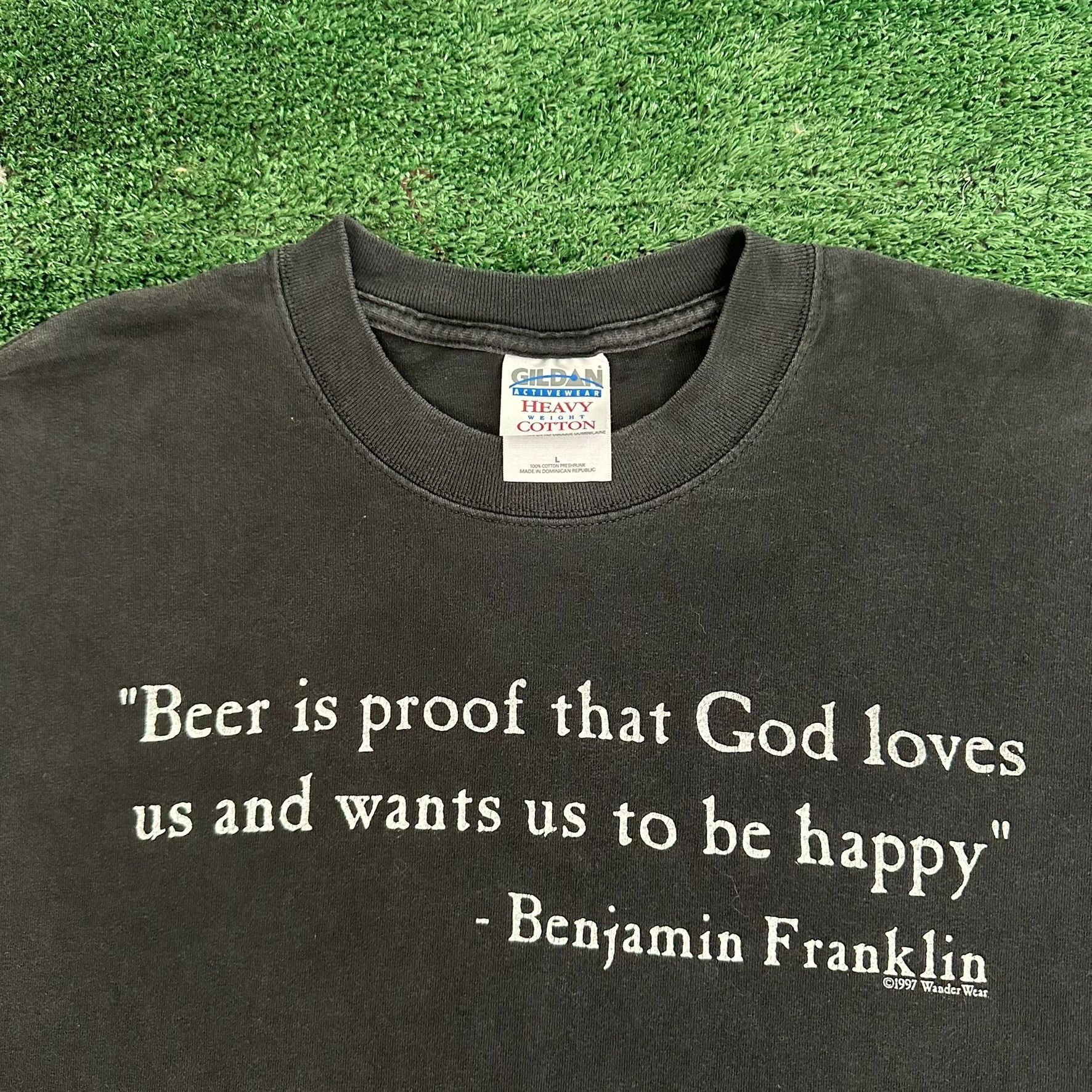Vintage Vintage 90s Ironic Quote Grunge T-Shirt Satire Skate Humor B Size US L / EU 52-54 / 3 - 2 Thumbnail