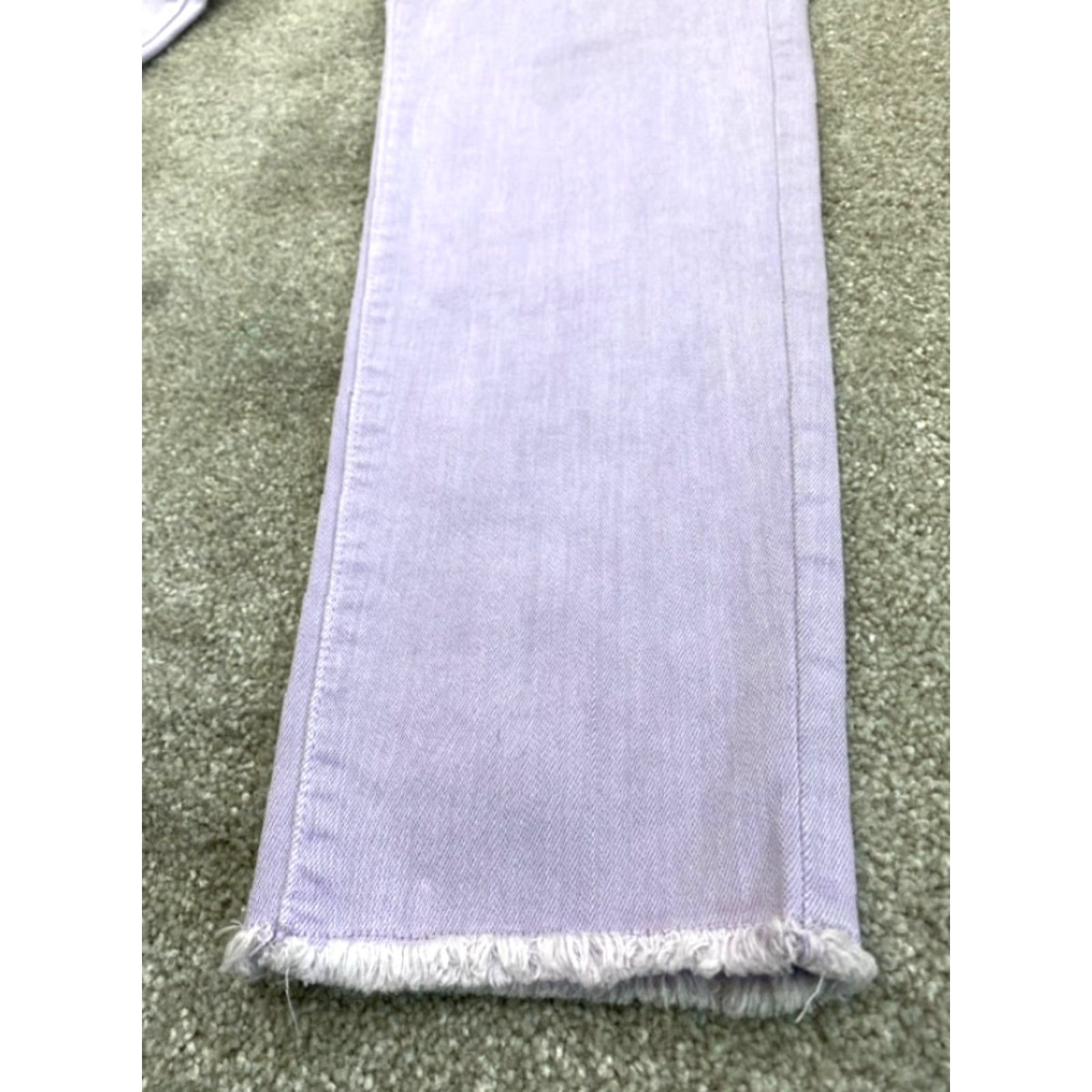 Ralph Lauren VINTAGE Lauren Ralph Lauren Jeans Women 6 Purple Denim Cropped Premier Skinny Straight Crop 5793 Size 28" / US 6 / IT 42 - 3 Thumbnail