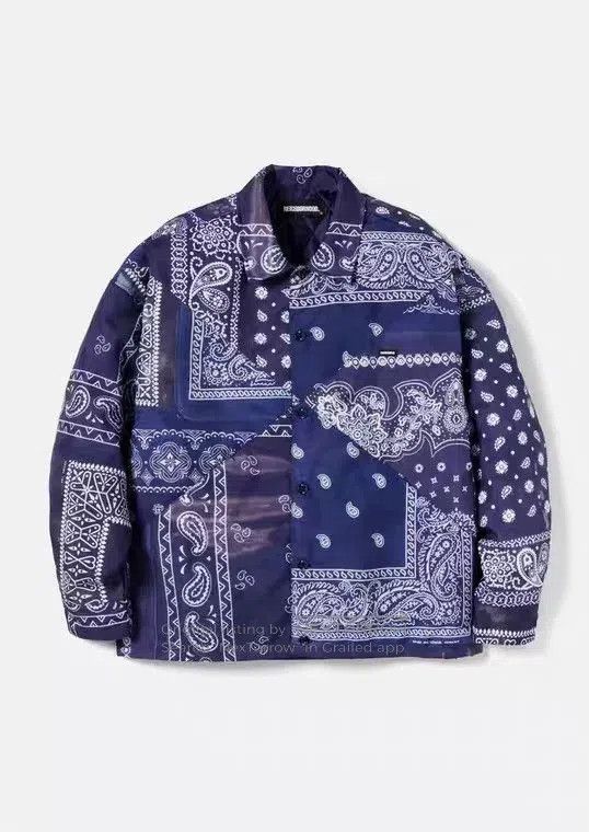 Neighborhood stylish blue patterned long sleeve jacket. Size US M / EU 48-50 / 2 - 2 Thumbnail