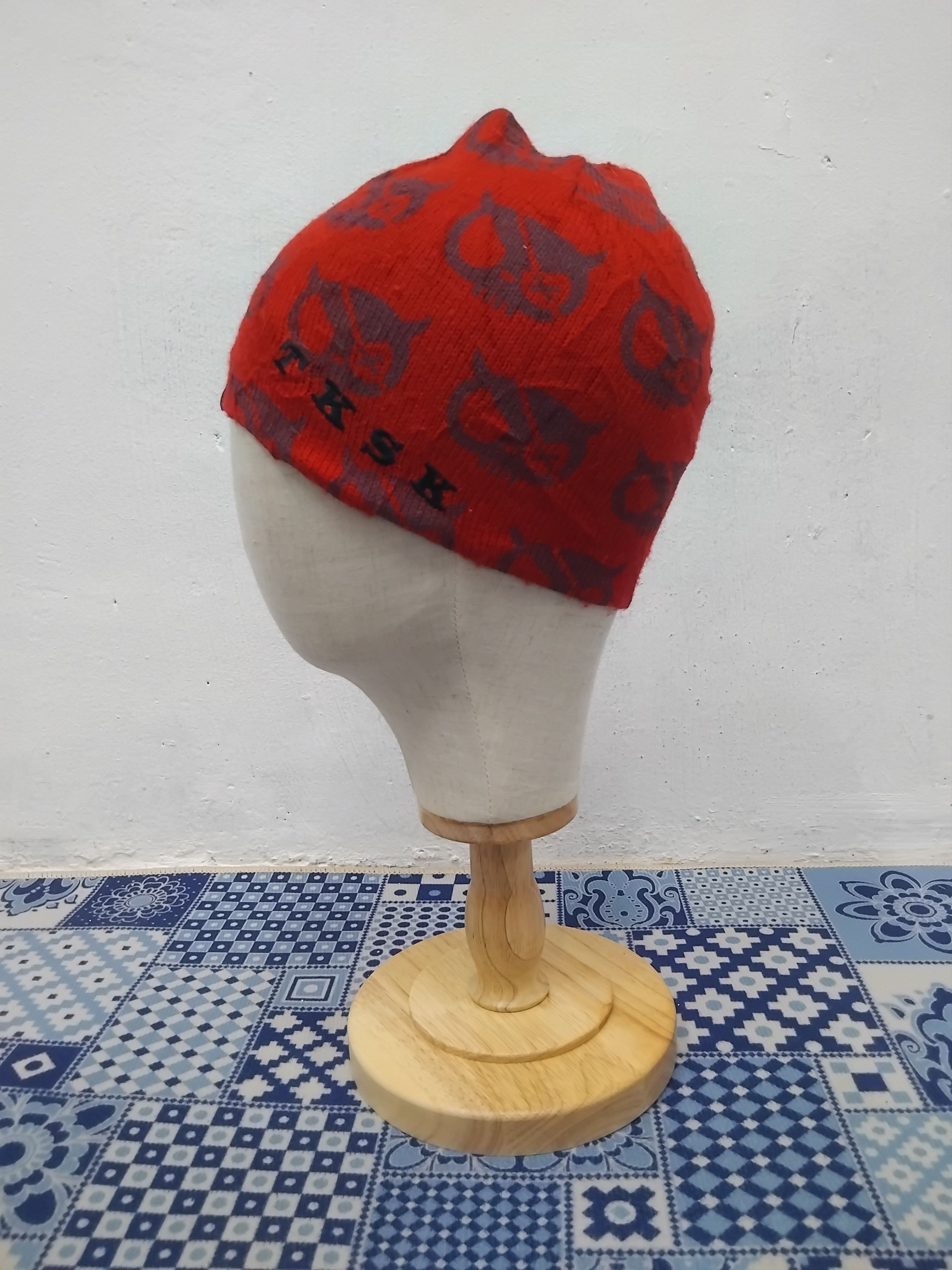 Japanese Brand 💥Tksapkid red beanie hat Size ONE SIZE - 6 Thumbnail
