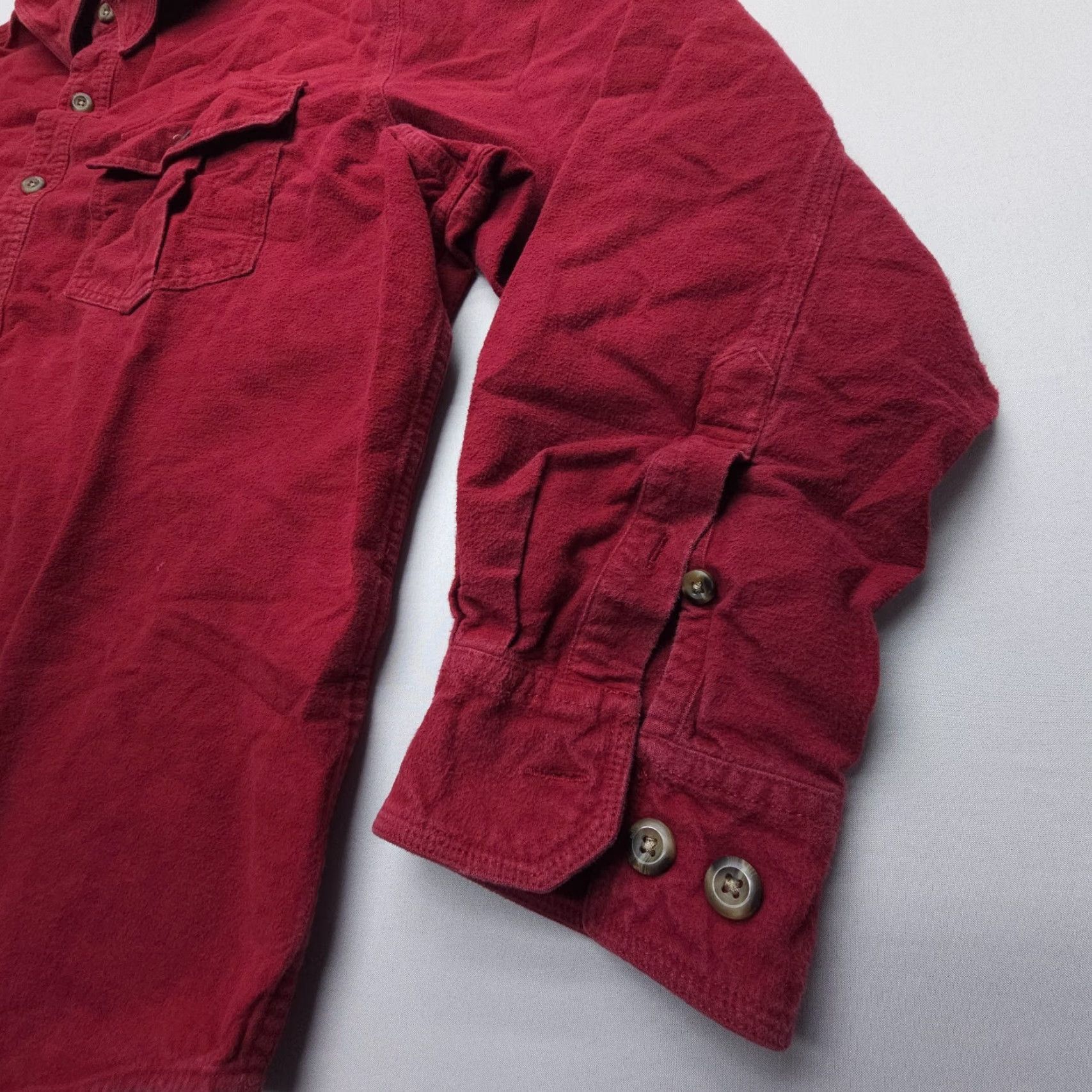 Eddie Bauer VINTAGE Eddie Bauer Shirt Mens XL Red Chamois Heavy Flannel Button-Up 90s Outdoor Workwear 3 Pocket Heavyweight Casual Size US XL / EU 56 / 4 - 5 Thumbnail
