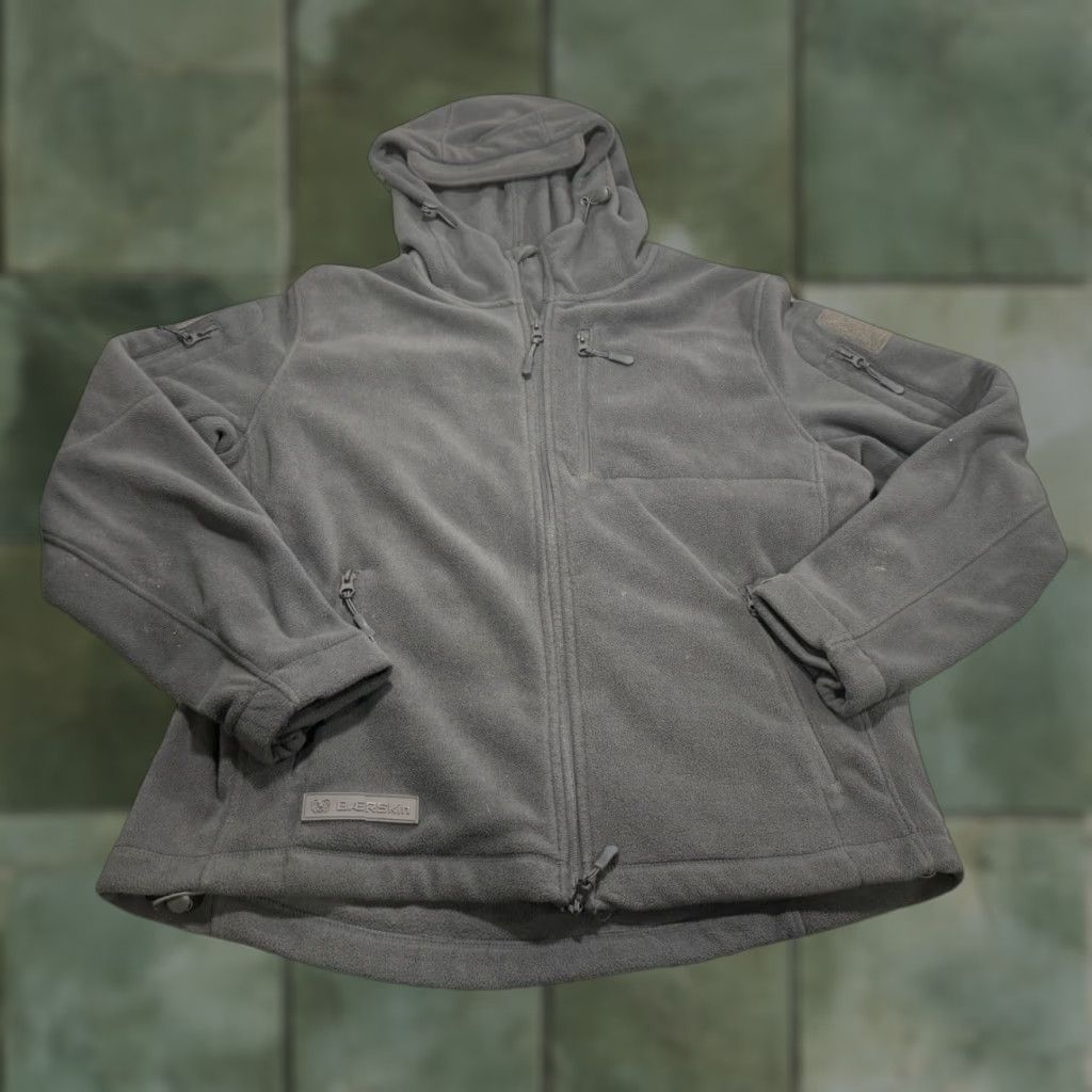 Vintage BaerSkin Tactical Supply Co. Fleece Hooded Jacket Baer Skin Grey L Mens Jacket Hooded Fleece Grey Large Size US L / EU 52-54 / 3 - 1 Thumbnail