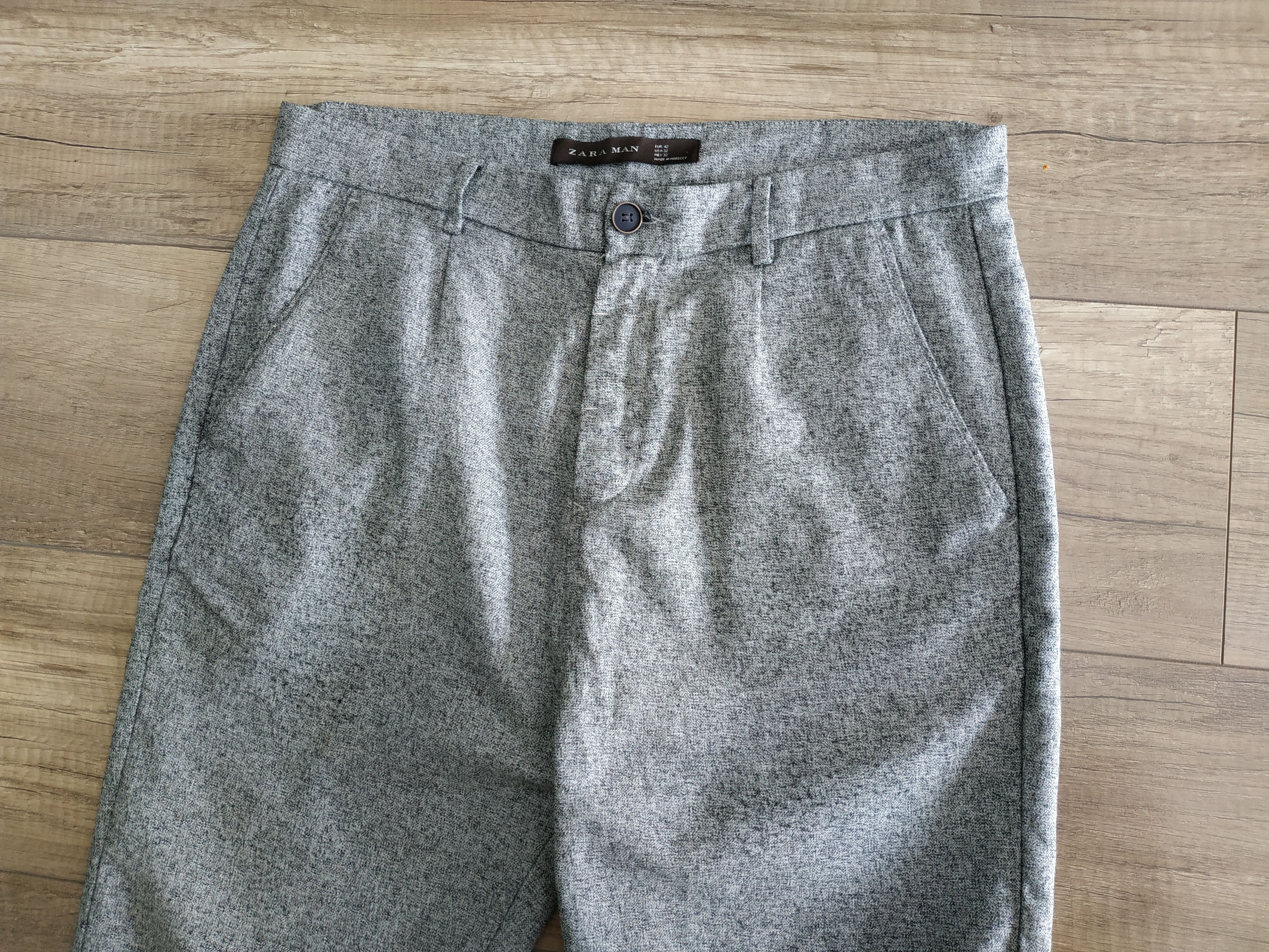 Zara ZARA Men's Slim Fit Chino/Sports Pants/Bottoms, s. 32 Size US 32 / EU 48 - 5 Thumbnail