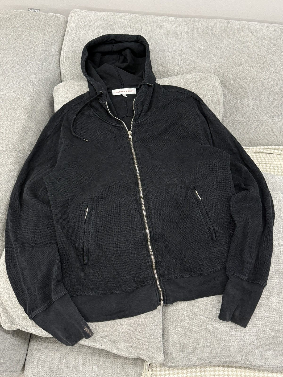 Orlebar Brown Orlebar Brown Black Zip Hoodie Size US L / EU 52-54 / 3 - 1 Thumbnail