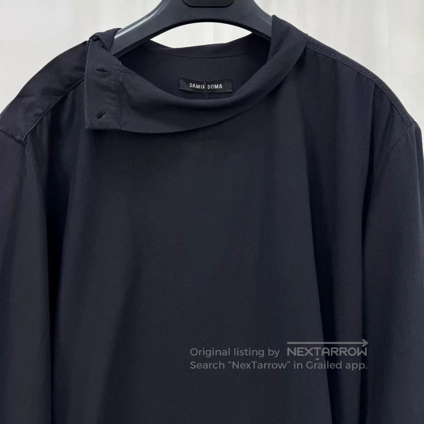 Rick Owens damir doma long sleeve shirt in dark color. Size US M / EU 48-50 / 2 - 3 Thumbnail