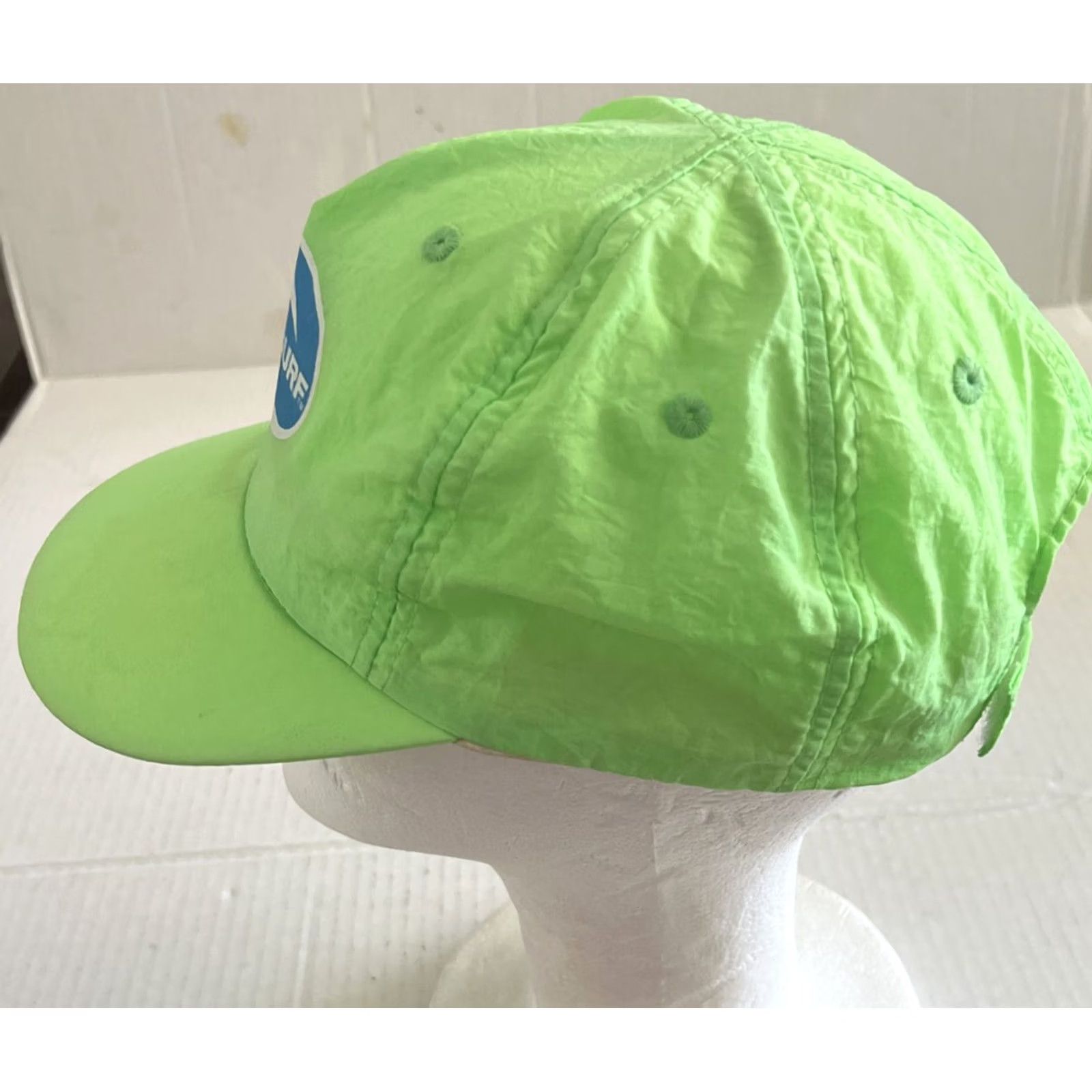 Vintage VINTAGE Dive N Surf Baseball Cap Mens Adjustable Nylon Hat Green 1990 Redondo Beach Beach Theme Summer One Size Size ONE SIZE - 4 Thumbnail