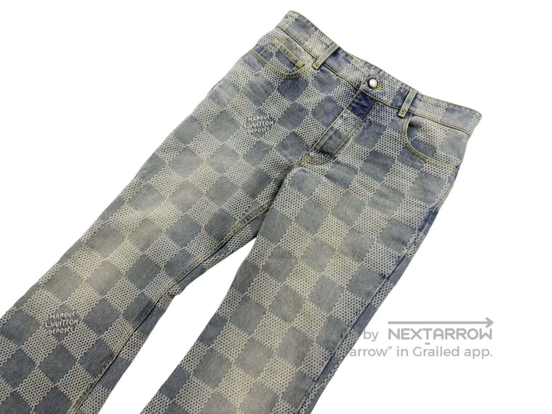 Louis Vuitton Louis Vuitton Checkerboard Flare Jeans. Size US 32 / EU 48 - 2 Thumbnail