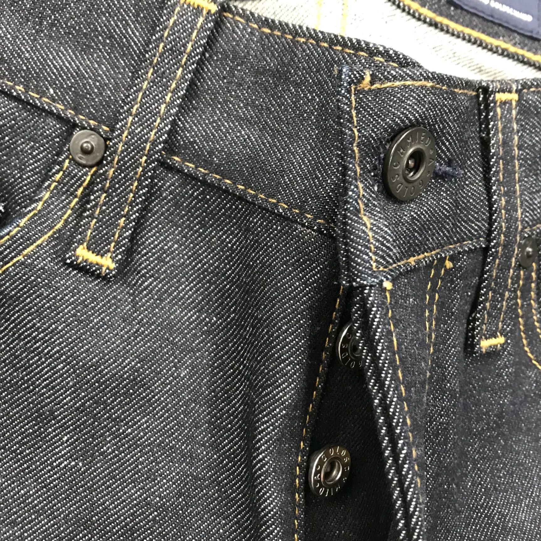 Vintage AG Adriano Goldschmied Jeans Mens 30x35 Dark Tellis Red Line Selvedge Modern Slim Denim 5-Pocket Design Straight Preppy Slimming Men Size US 30 / EU 46 - 6 Thumbnail