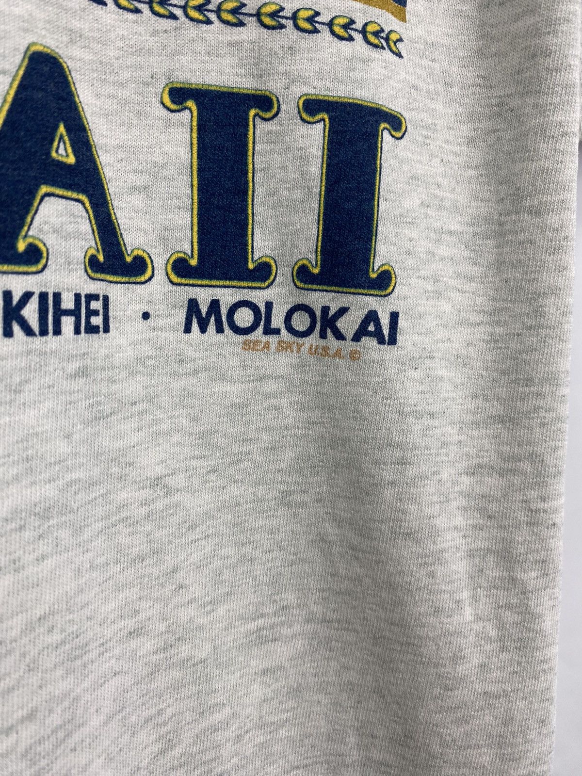 Fruit Of The Loom 🤙🏿 Vintage 90s Hang loose Surfing Hawaii Aloha t-shirt hype Size US L / EU 52-54 / 3 - 5 Thumbnail