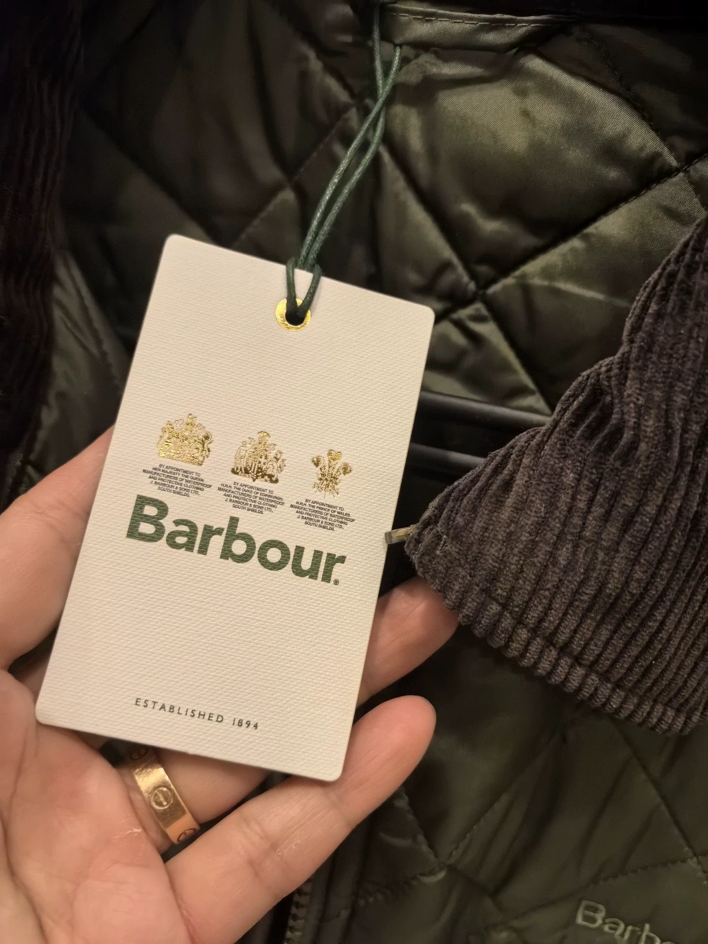 Barbour Barbour Dom Short Quilted Cotton Jacket Olive M AW Size US M / EU 48-50 / 2 - 3 Thumbnail