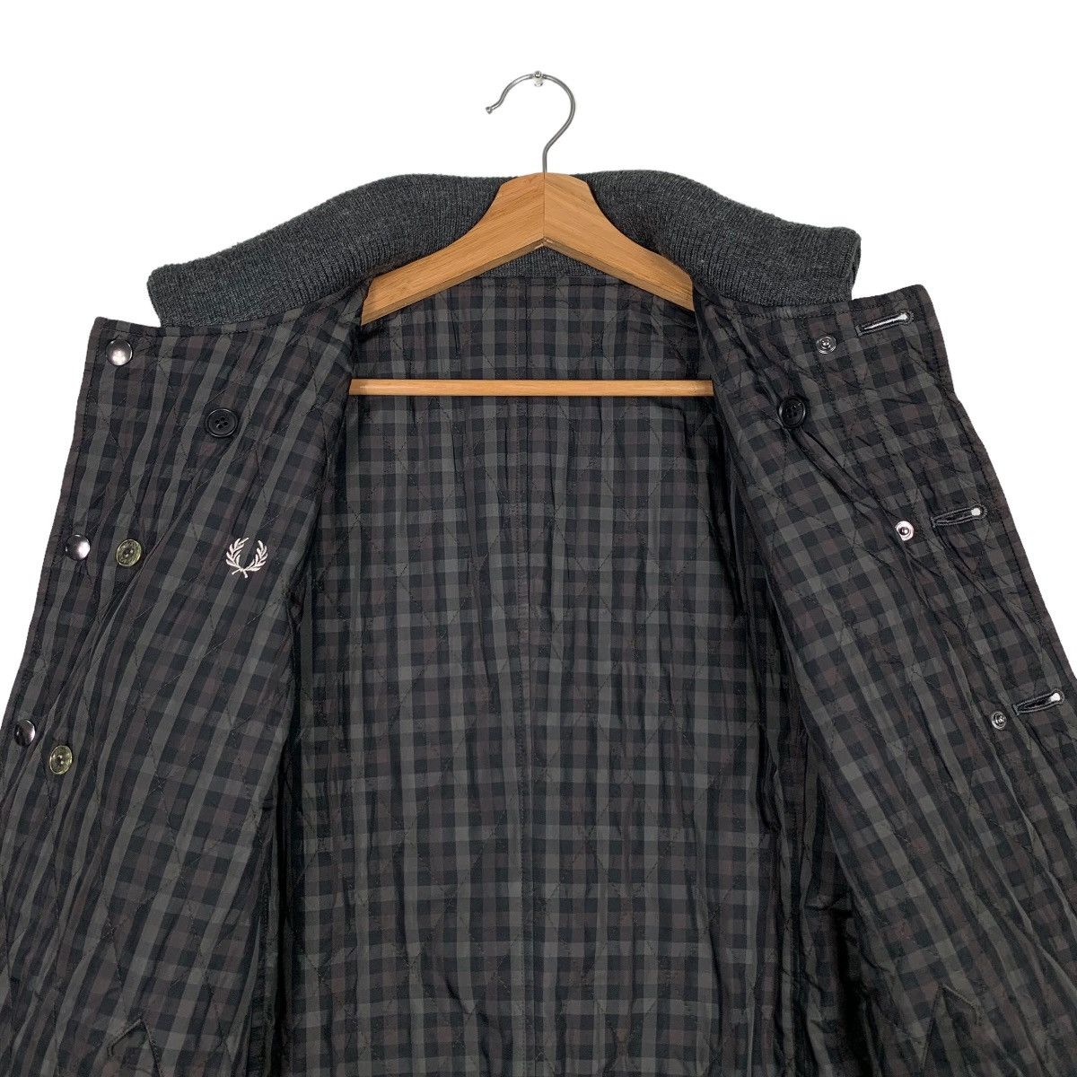 Fred Perry FRED PERRY Reversible Checked Wool Casual Jacket #0149-C8 Size US S / EU 44-46 / 1 - 13 Thumbnail