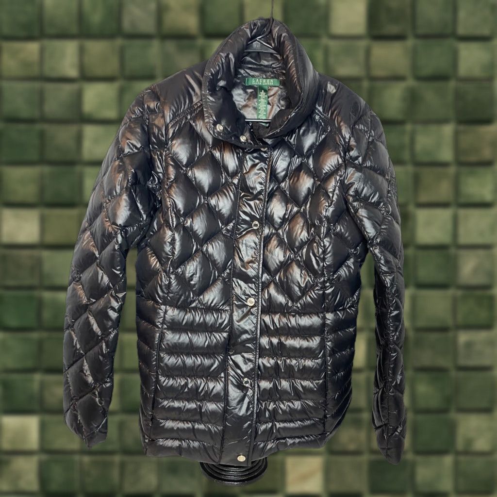 VINTAGE Lauren Ralph Lauren Women's Puffer Jacket Packable Quilted