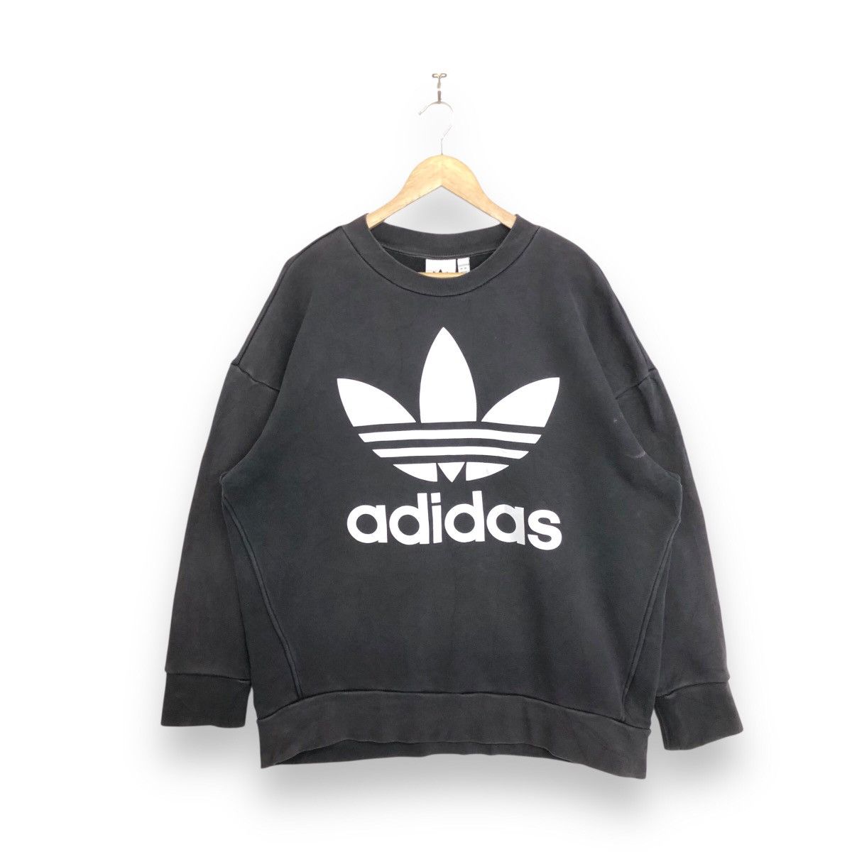 Adidas ADIDAS TREFOIL BIG LOGO CREWNECK SWEATSHIRT Size US M / EU 48-50 / 2 - 1 Thumbnail