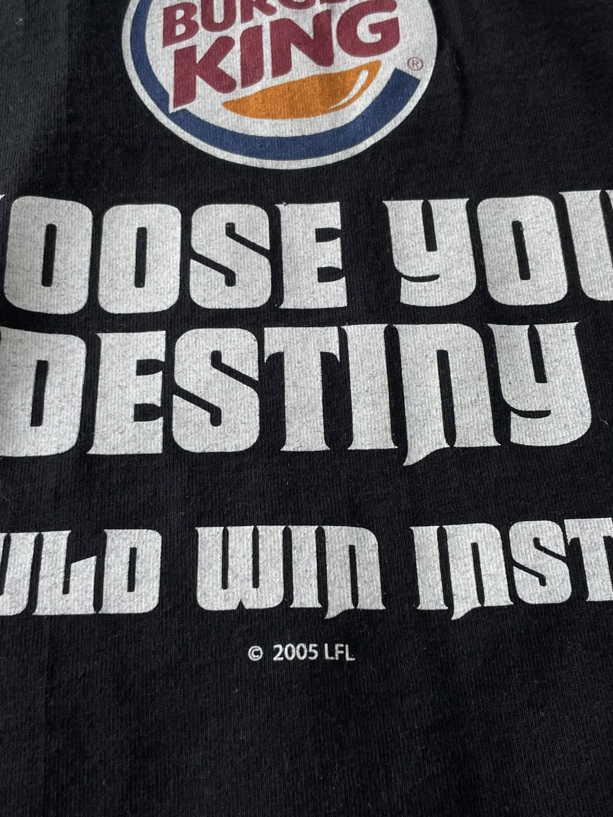 Star Wars Vintage 2005 Star Wars Episode Burger King Promo T-Shirt Size US L / EU 52-54 / 3 - 6 Thumbnail