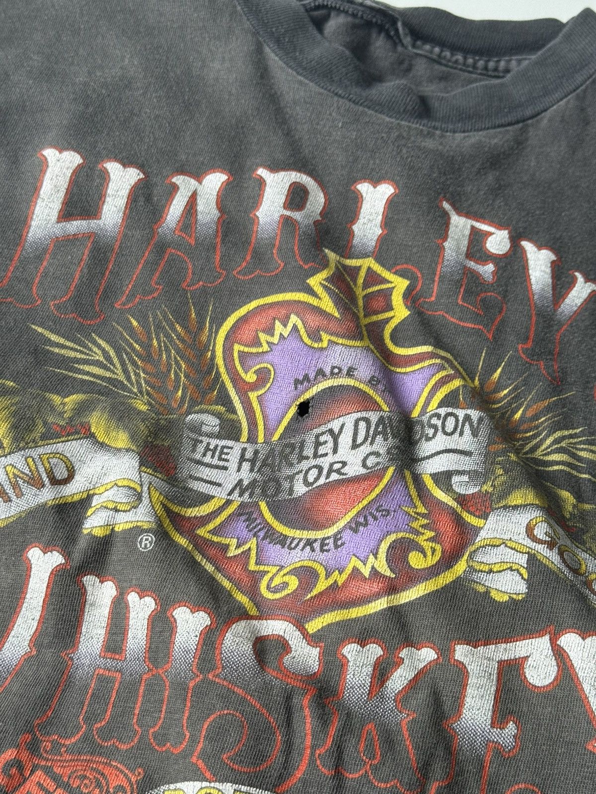Harley Davidson Vintage 80s Harley Davidson Harley’s Whiskey T-Shirt Washed Size US M / EU 48-50 / 2 - 15 Thumbnail