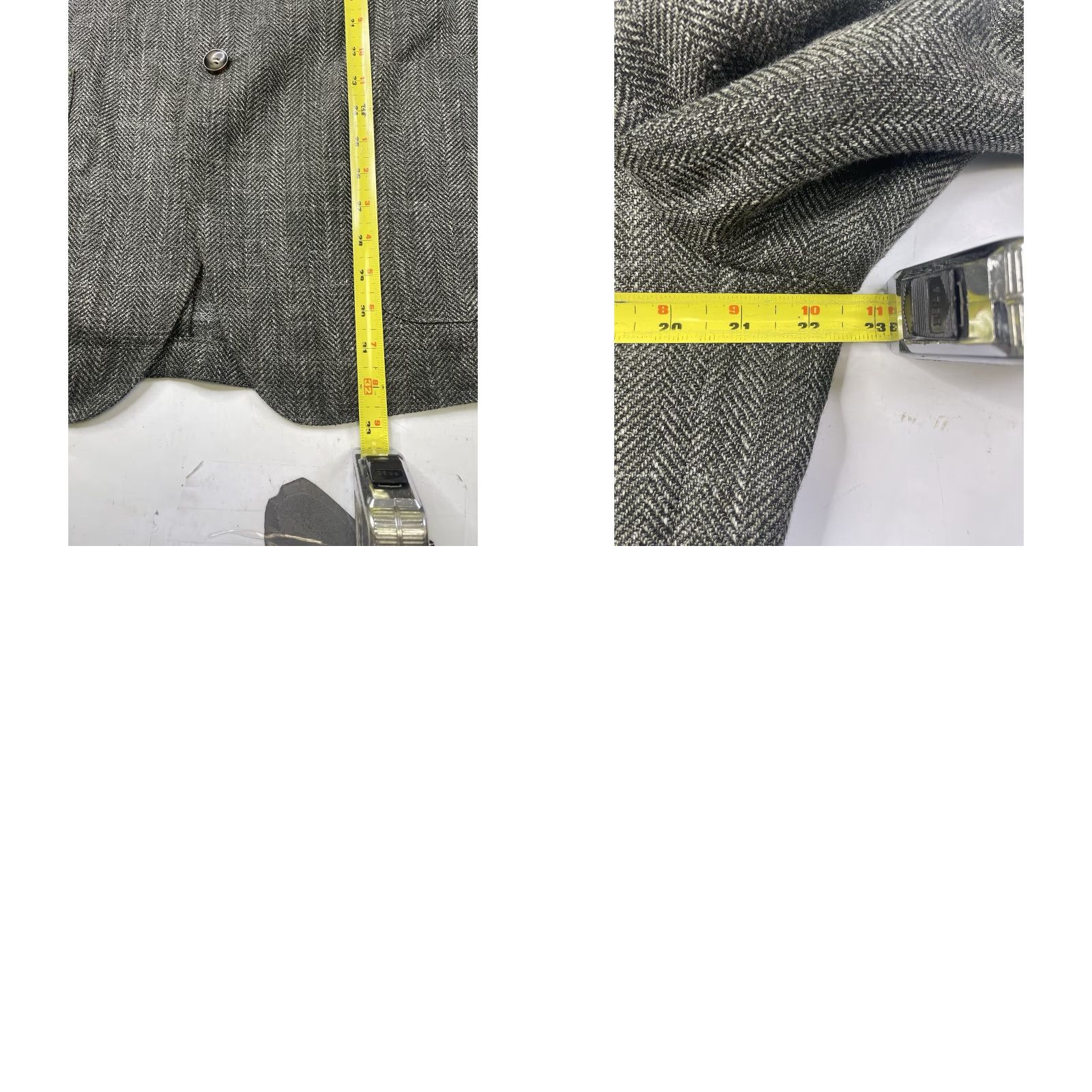 Suitsupply Suitsupply Blazer Jacket Havana Pleated Sim Wool Silk Linen Green Herringbone 46 Size 46R - 8 Thumbnail