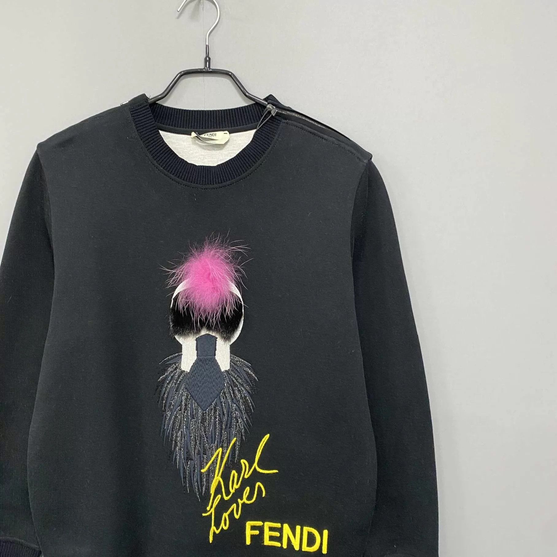 Fendi FENDI KL Signature Rare Sweatshirt 99 New Size 38 Size XS / US 0-2 / IT 36-38 - 2 Thumbnail