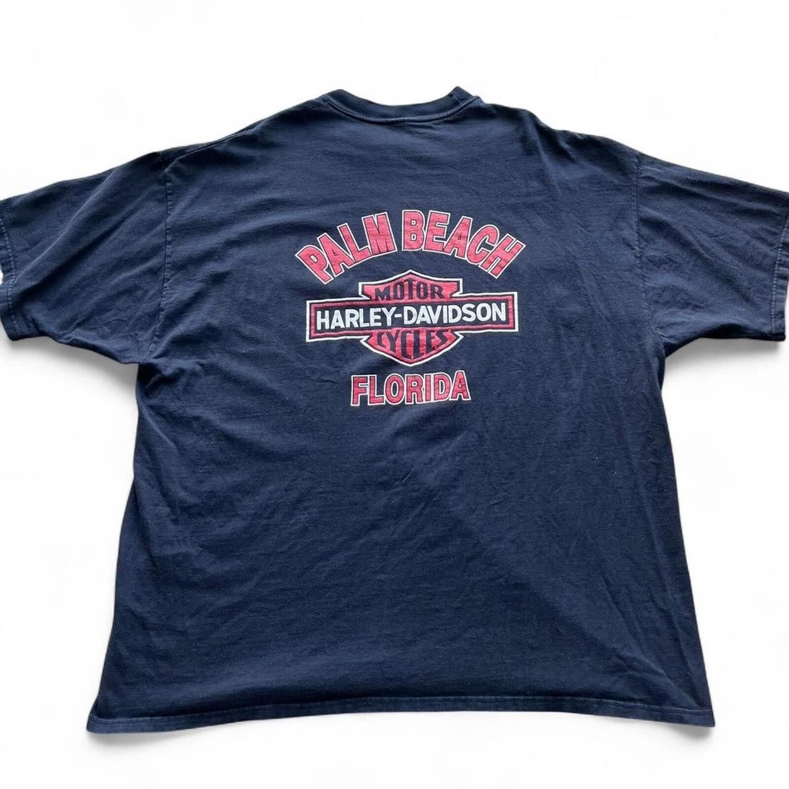 Harley Davidson 1997 Harley-Davidson Eagle USA Flag T-Shirt Size 3XL Size US XXL / EU 58 / 5 - 2 Thumbnail