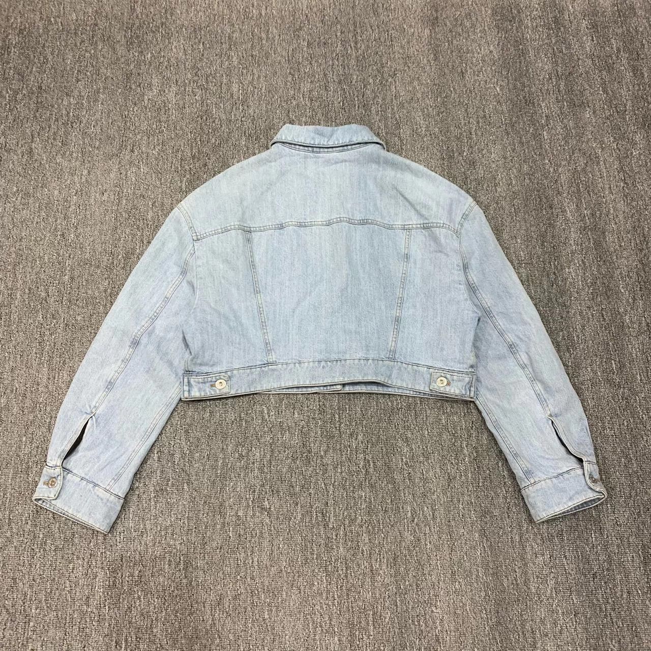 Miu Miu Miu Miu blue chest logo short denim jacket Size XS / US 0-2 / IT 36-38 - 2 Thumbnail