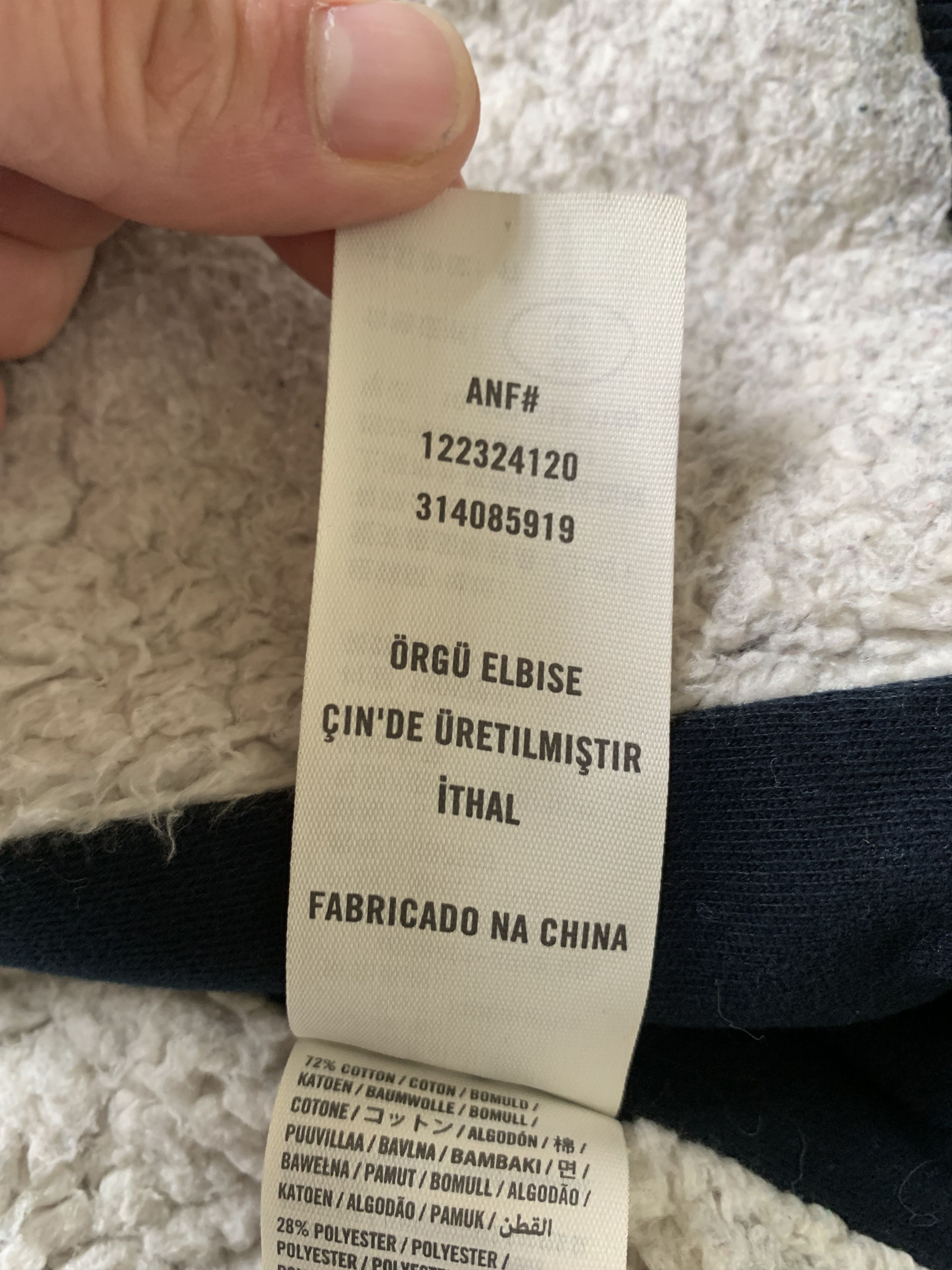 Abercrombie & Fitch × Japanese Brand Abercrombie & Fitch Heavy Womens Zip Sherpa Hoodie Size L / US 10 / IT 46 - 10 Thumbnail