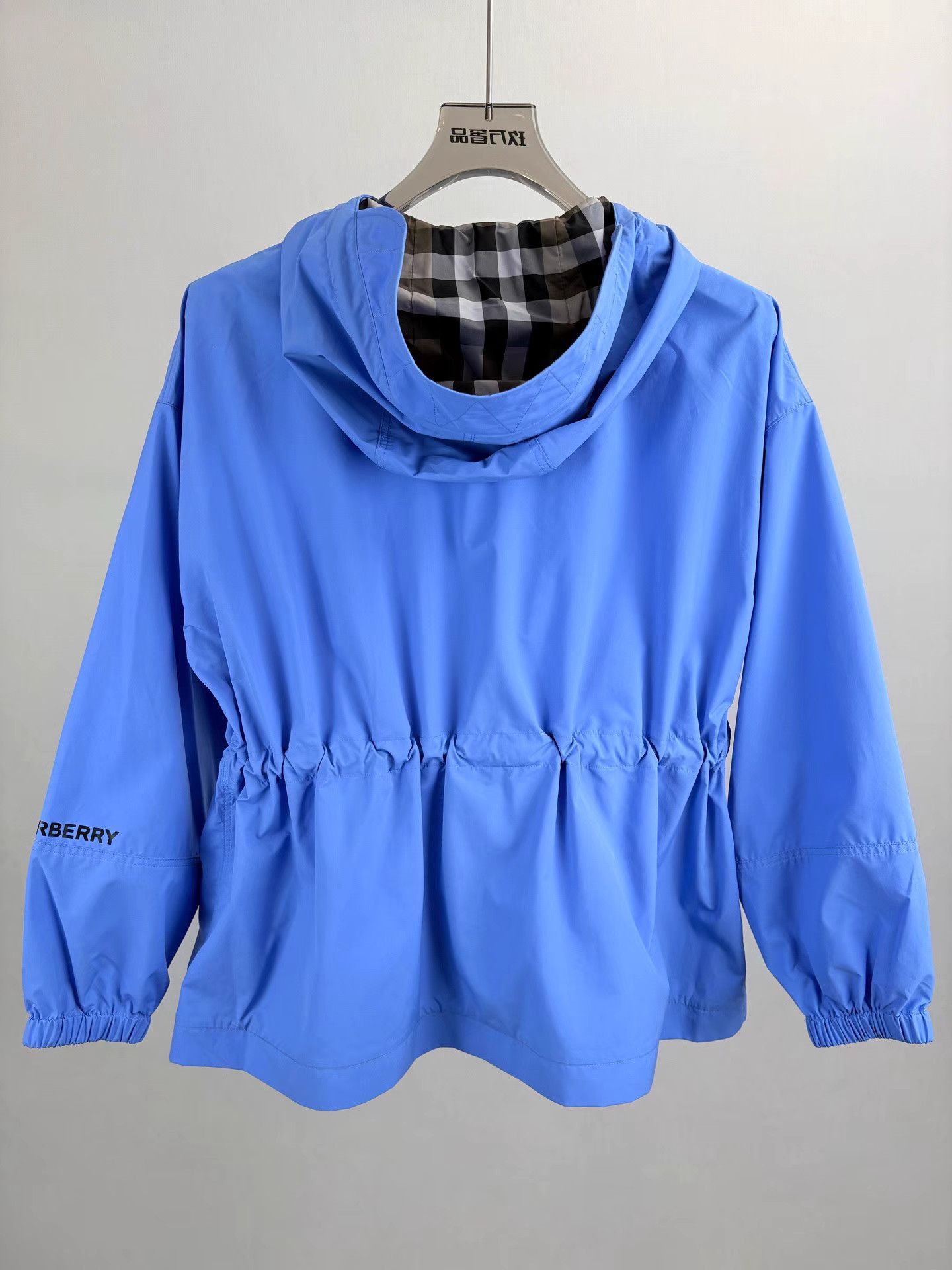 Burberry BURBERRY Blue Drawstring Waist Trench Coat Size XXS / US 00 / IT 34 - 2 Thumbnail