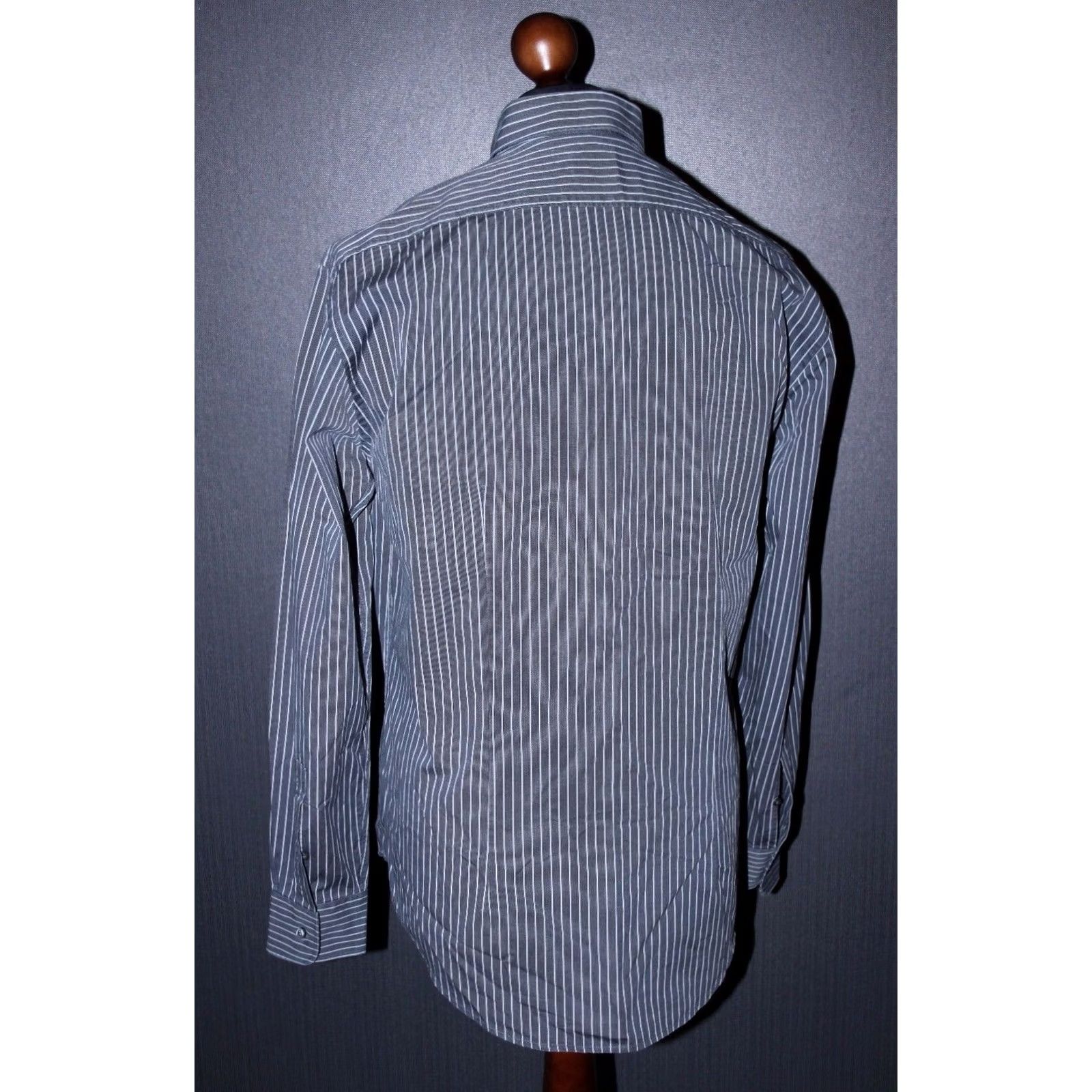 Vintage JOOP! mens shirt Blue Size 40/15 3/4 Business-Regular Collar Regular Fit Button Cuff Size 40R - 3 Thumbnail