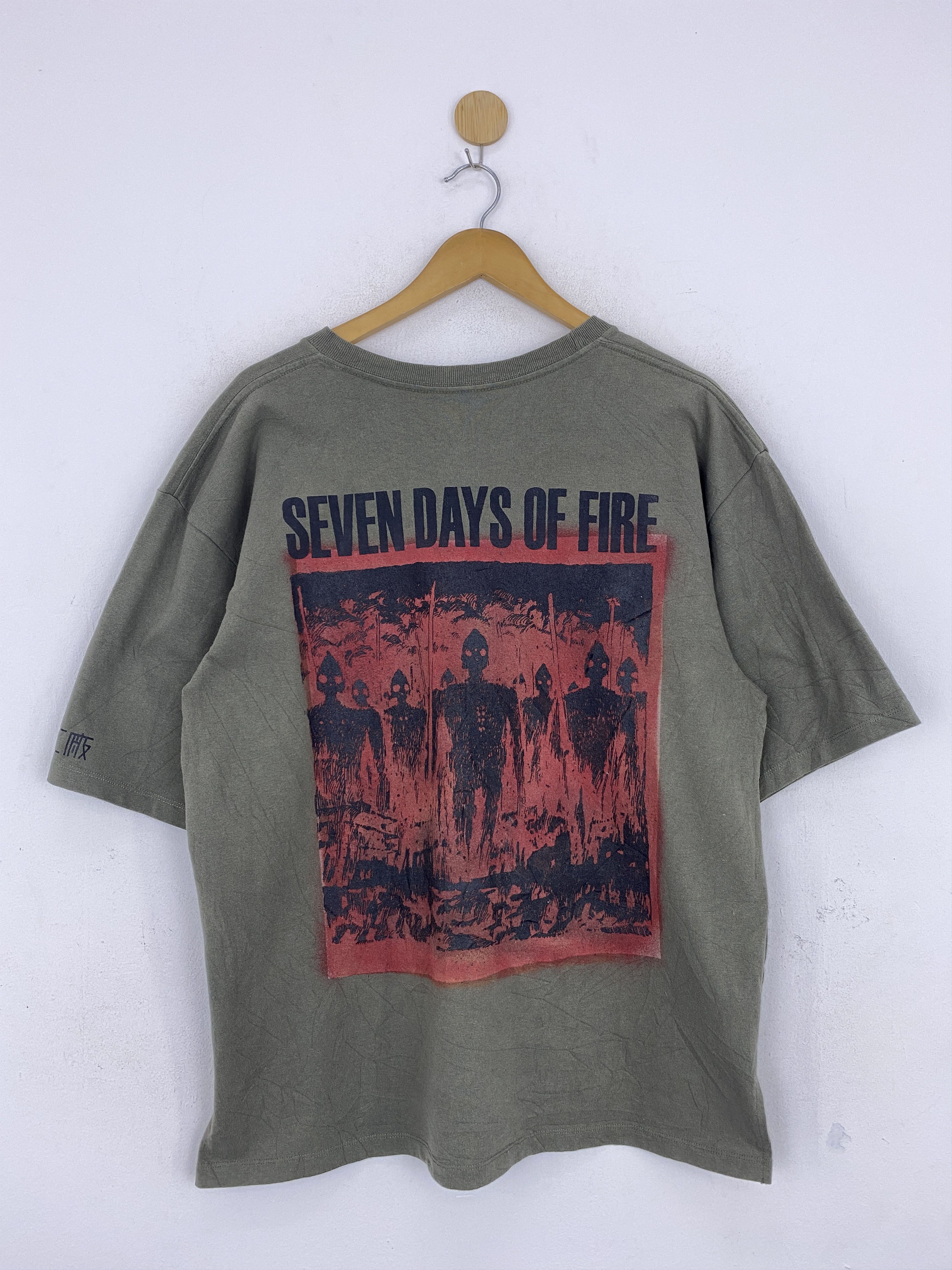 Vintage Vintage The Seven Days Of Fire Backhit Tee TA0572 Size US M / EU 48-50 / 2 - 1 Thumbnail