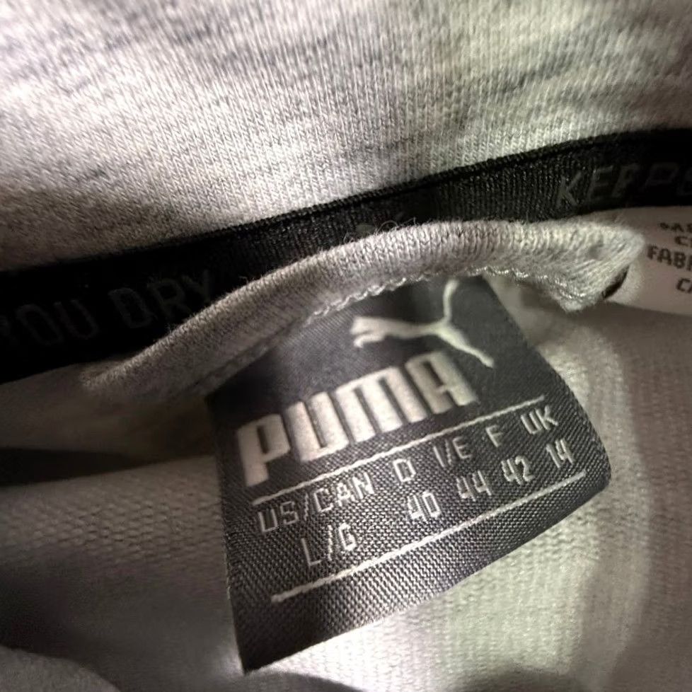 Puma Puma Track Jacket Men’s L Gray Full Zip Logo Tape Athletic Sweatshirt Size US L / EU 52-54 / 3 - 3 Thumbnail