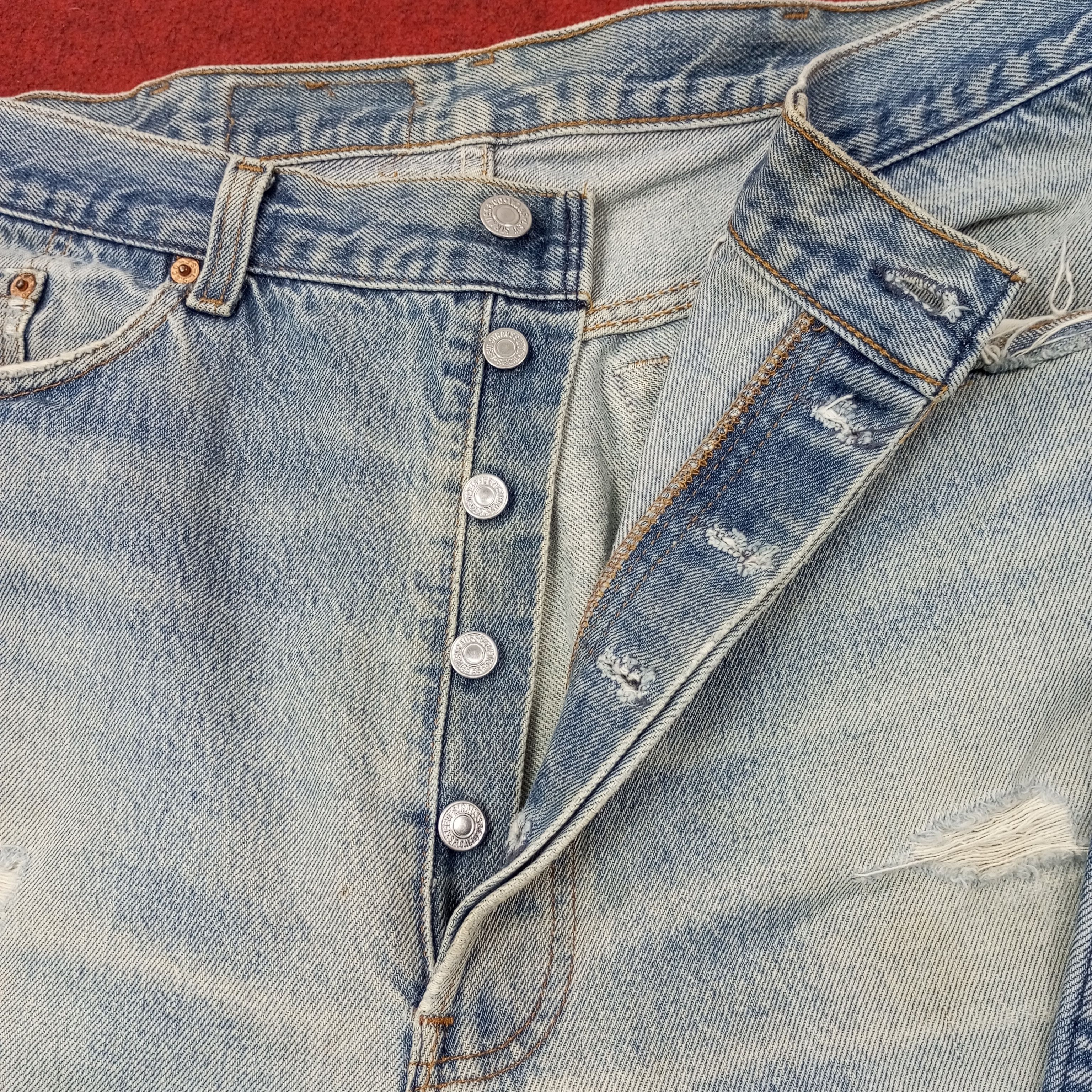 Levi's Levis Made In USA Distressed Jeans c252n11 Size US 36 / EU 52 - 12 Thumbnail