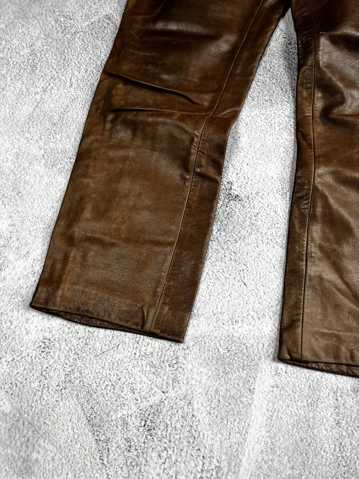 Genuine Leather Leather pants Chrome Hearts style vintage Size 28" / US 6 / IT 42 - 6 Thumbnail