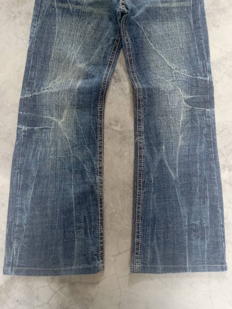Tornado Mart Flare Jeans Japan Rusty Lightning Wash Masaki Matshusima Size US 28 / EU 44 - 4 Thumbnail