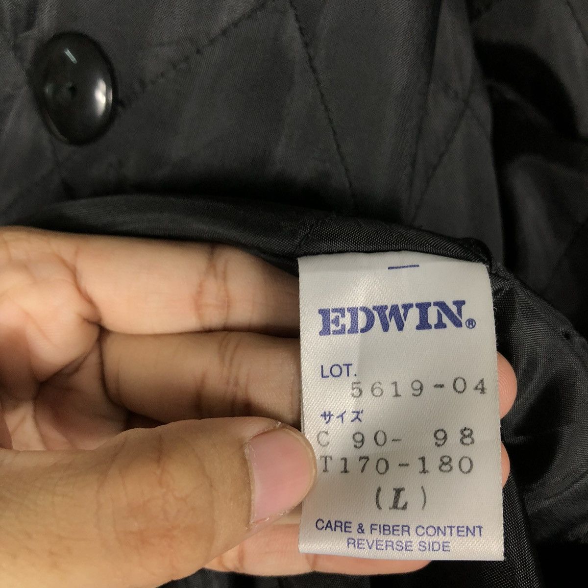 Edwin 📌VINTAGE WOOL BIKER JACKEG EDWIN COMPANY DOUBLE COLLAR Size US L / EU 52-54 / 3 - 19 Thumbnail
