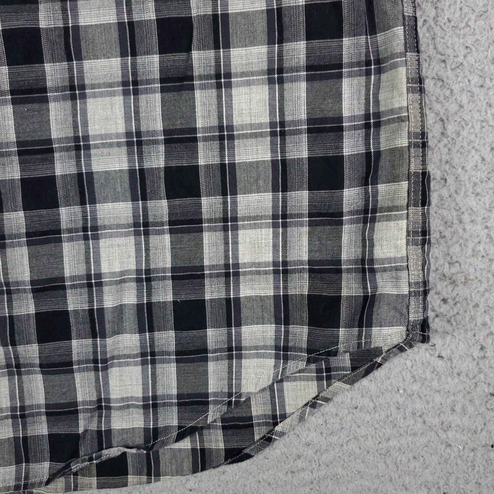 BUGATCHI Bugatchi Uomo Button-Up Shirt Mens Medium Gray Plaid Long Sleeve Classic Fit Casual Modern Size US M / EU 48-50 / 2 - 7 Thumbnail