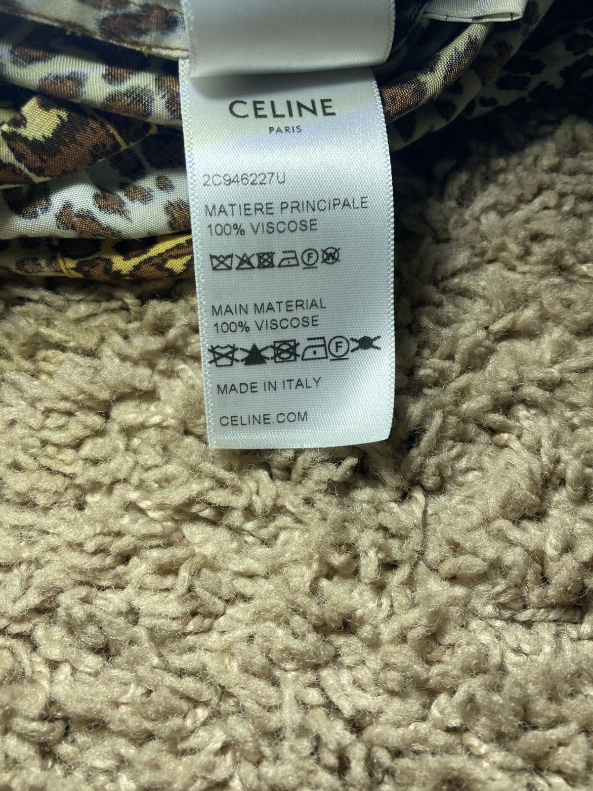 Celine × Hedi Slimane New SS23 Celine Leopard Gradient Camp Collar Shirt 39 2023 Size US M / EU 48-50 / 2 - 7 Thumbnail