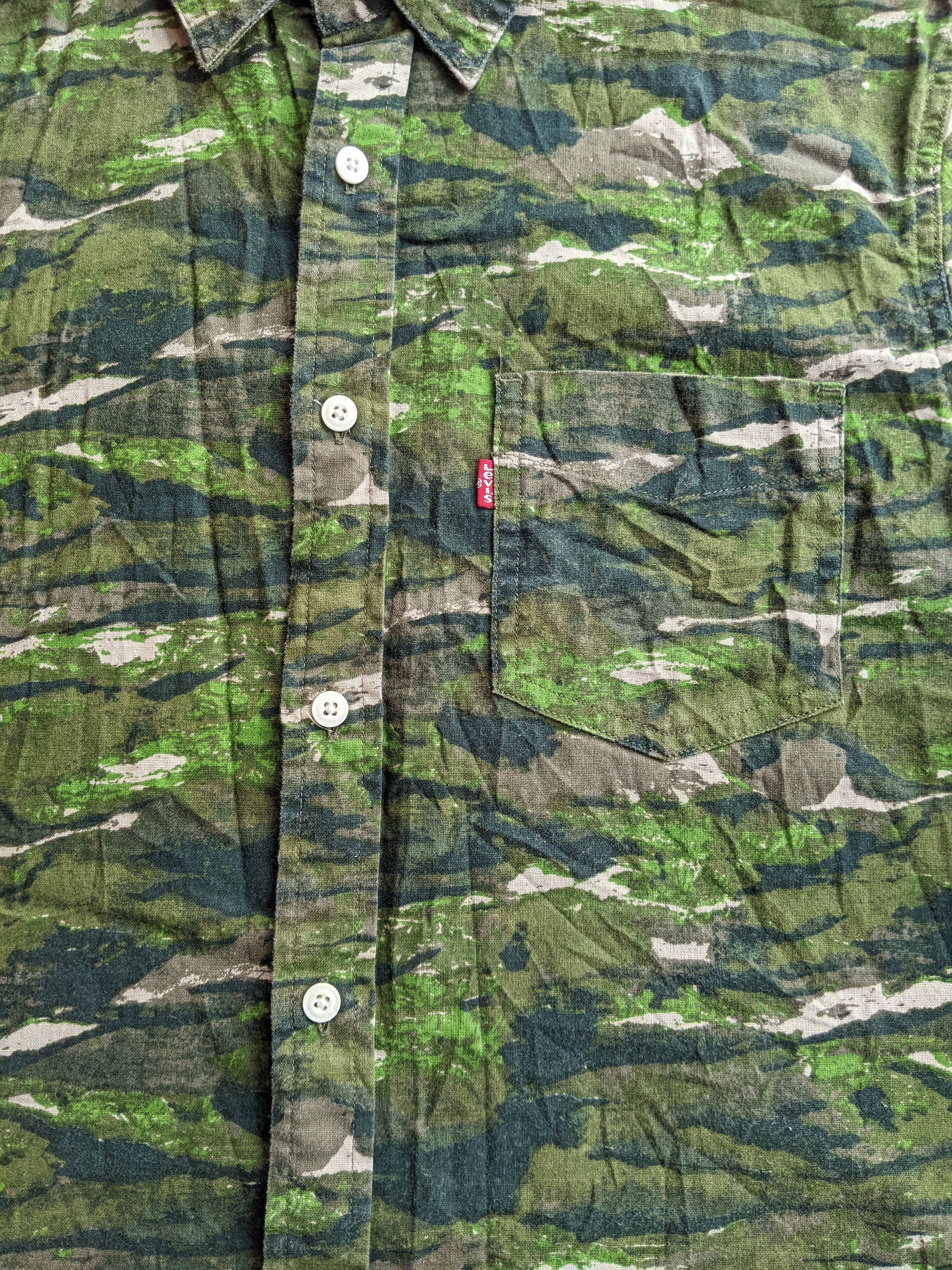Japanese Brand × Levi's Levi`s Camo Print Shirt Polo Vintage Size M Maharishi Size US M / EU 48-50 / 2 - 9 Thumbnail