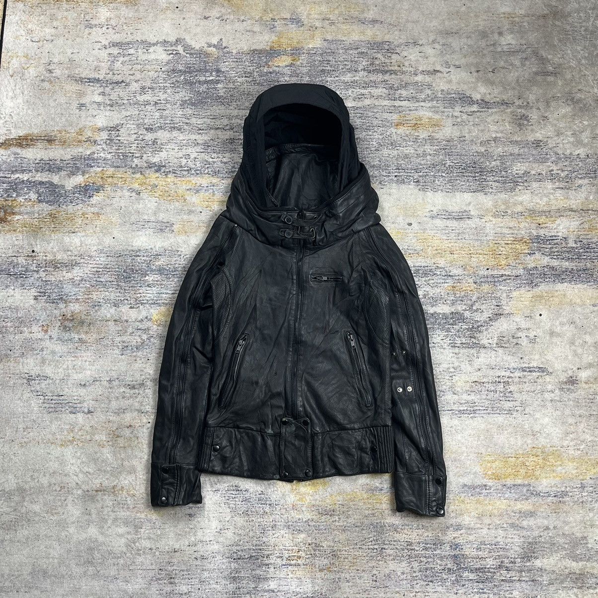 未使用級【goa】leather gimmick bono jacket Goa Leather Gimmick Bono Jacket | eBay