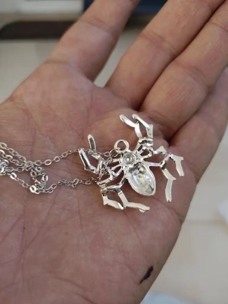 Jewelry Spider Halloween Pendants Cross Chain Necklace Size ONE SIZE - 4 Thumbnail