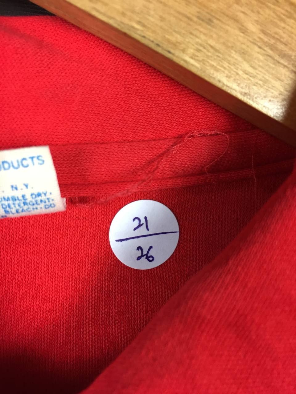 Champion × Vintage Vtg 70s Champion Blue Bar Boston College Single Stitch Polo Size US L / EU 52-54 / 3 - 10 Thumbnail
