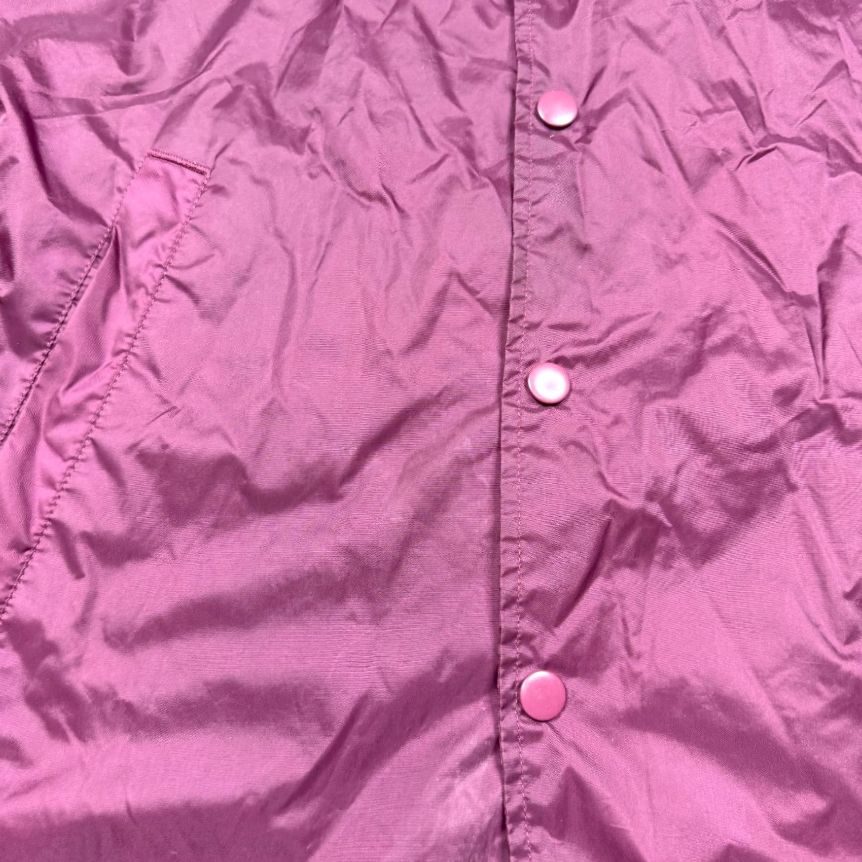 Obey OBEY Men’s Windbreaker Red Button Up Coach's Jacket Streetwear M Jacket Size US M / EU 48-50 / 2 - 7 Thumbnail