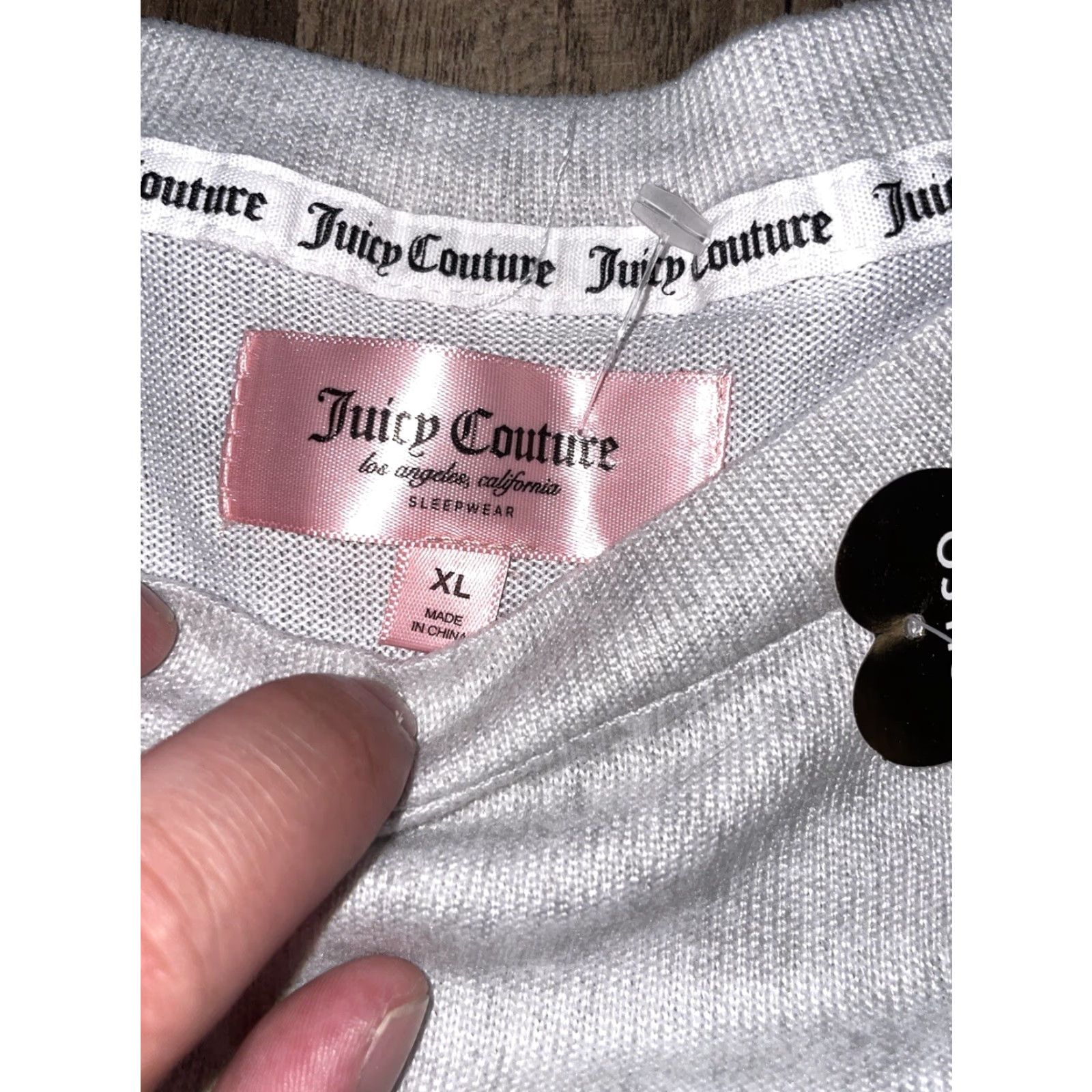 Juicy Couture Juicy Couture Pajama Top Shirt Grey XL BNWT Womens Size XL / US 12-14 / IT 48-50 - 2 Thumbnail