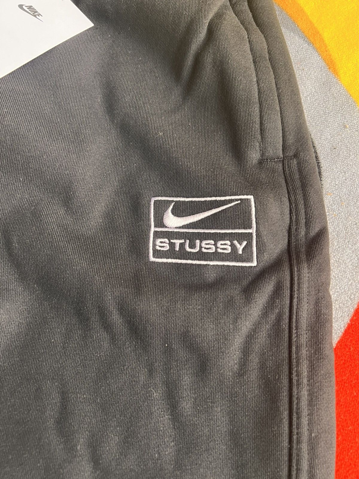 Nike × Stussy S - Nike Stussy Fleece Sweatpant Black FW25 jogger pant logo Size US 32 / EU 48 - 16 Thumbnail