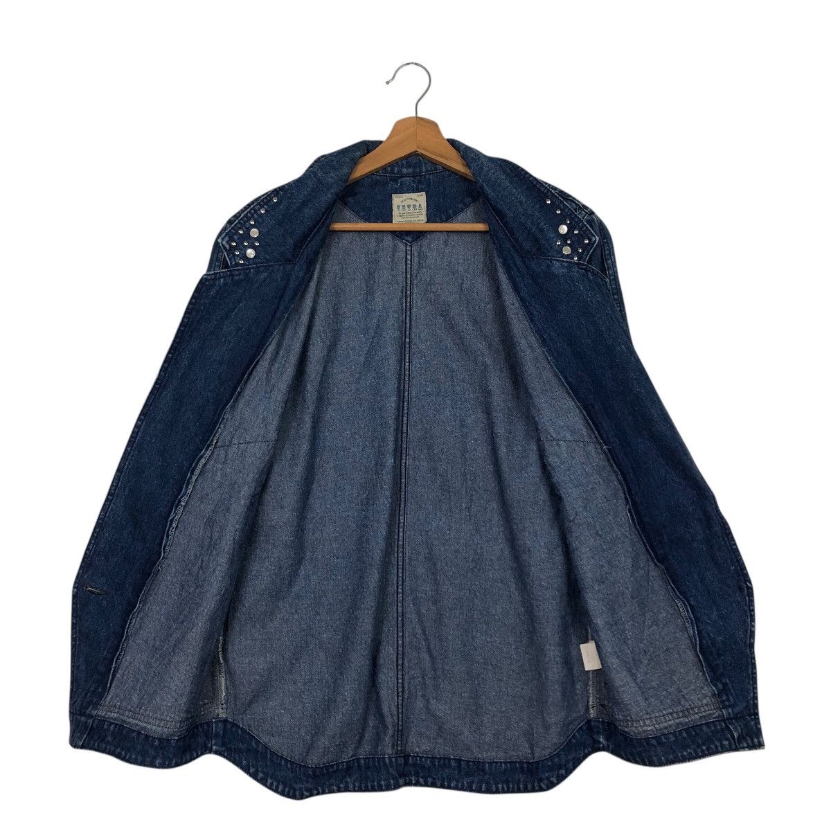 Japanese Brand 📌Vintage Biker Denim Jacket Indigo Cetra Issey Miyake Size US M / EU 48-50 / 2 - 14 Thumbnail