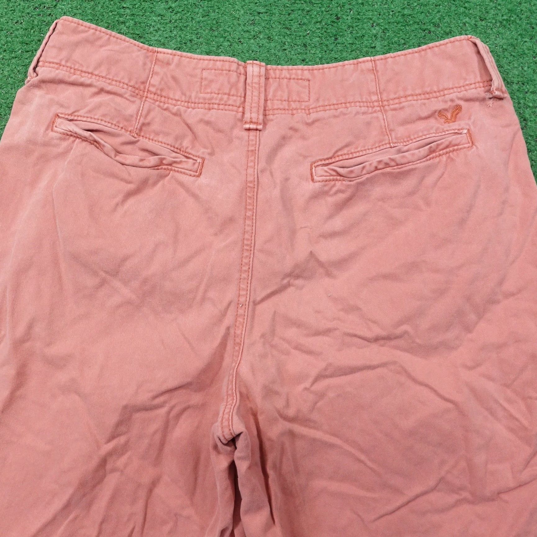 American Eagle Outfitters VINTAGE American Eagle Chino Shorts Mens 30 Casual Cotton Pink Flat Front Summer Size US 30 / EU 46 - 4 Thumbnail