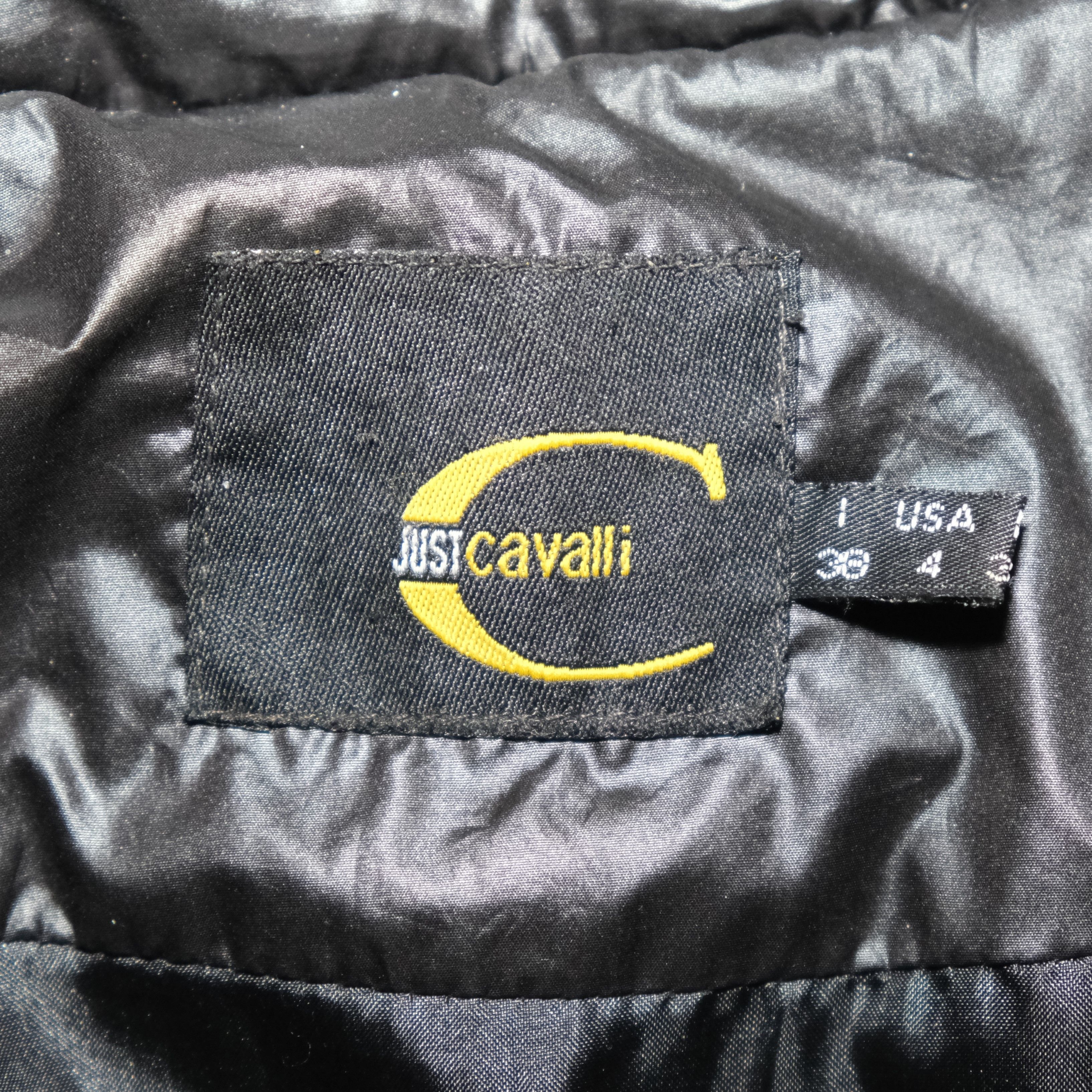 Roberto Cavalli Just Cavalli Y2K Bondage Parachute Puffer Size M / US 6-8 / IT 42-44 - 6 Thumbnail