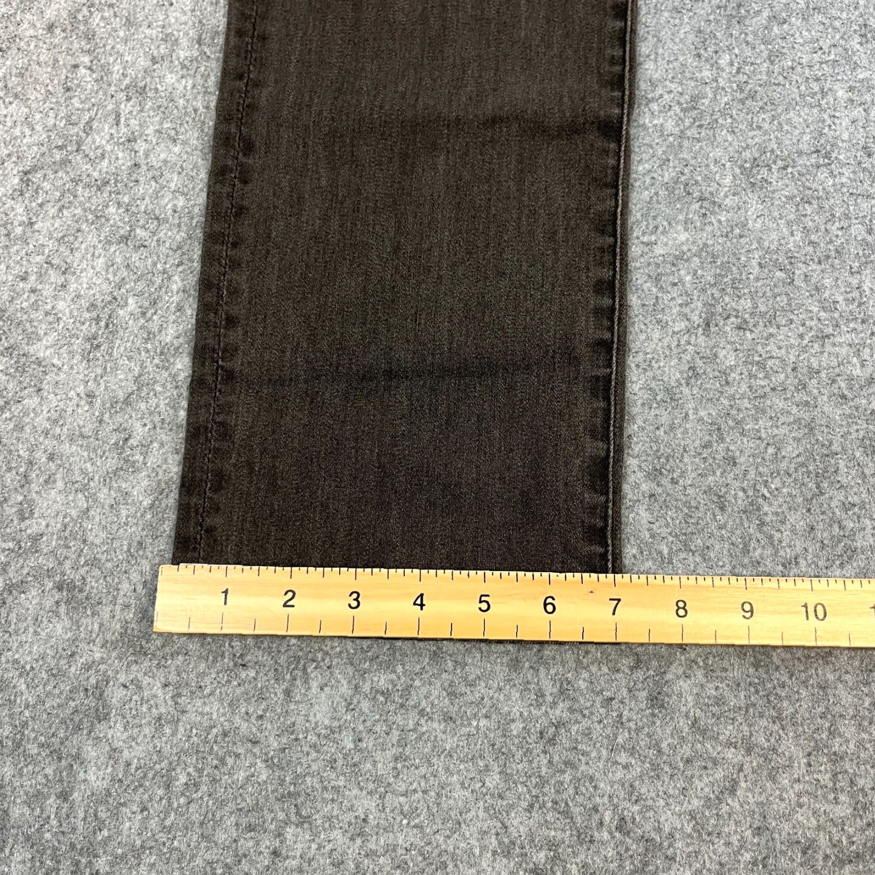 7 For All Mankind 7 For All Mankind Mens Jeans Slim Tapered 31 Dark Wash Grey Stretch Slimmy Denim Regular Jeans Mens (31) Size US 31 - 3 Thumbnail