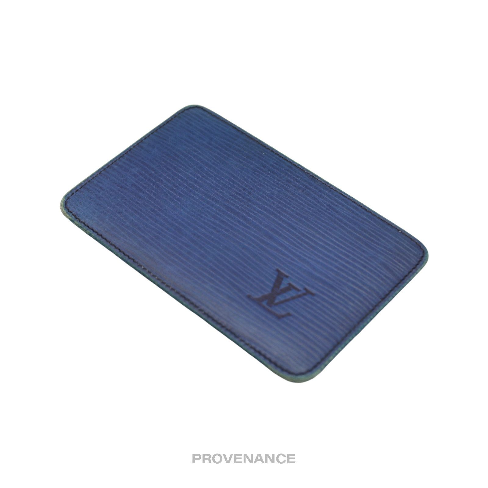 Louis Vuitton 🔴 Louis Vuitton "MALLETIER" Card Holder Wallet - Blue Epi Size ONE SIZE - 3 Thumbnail