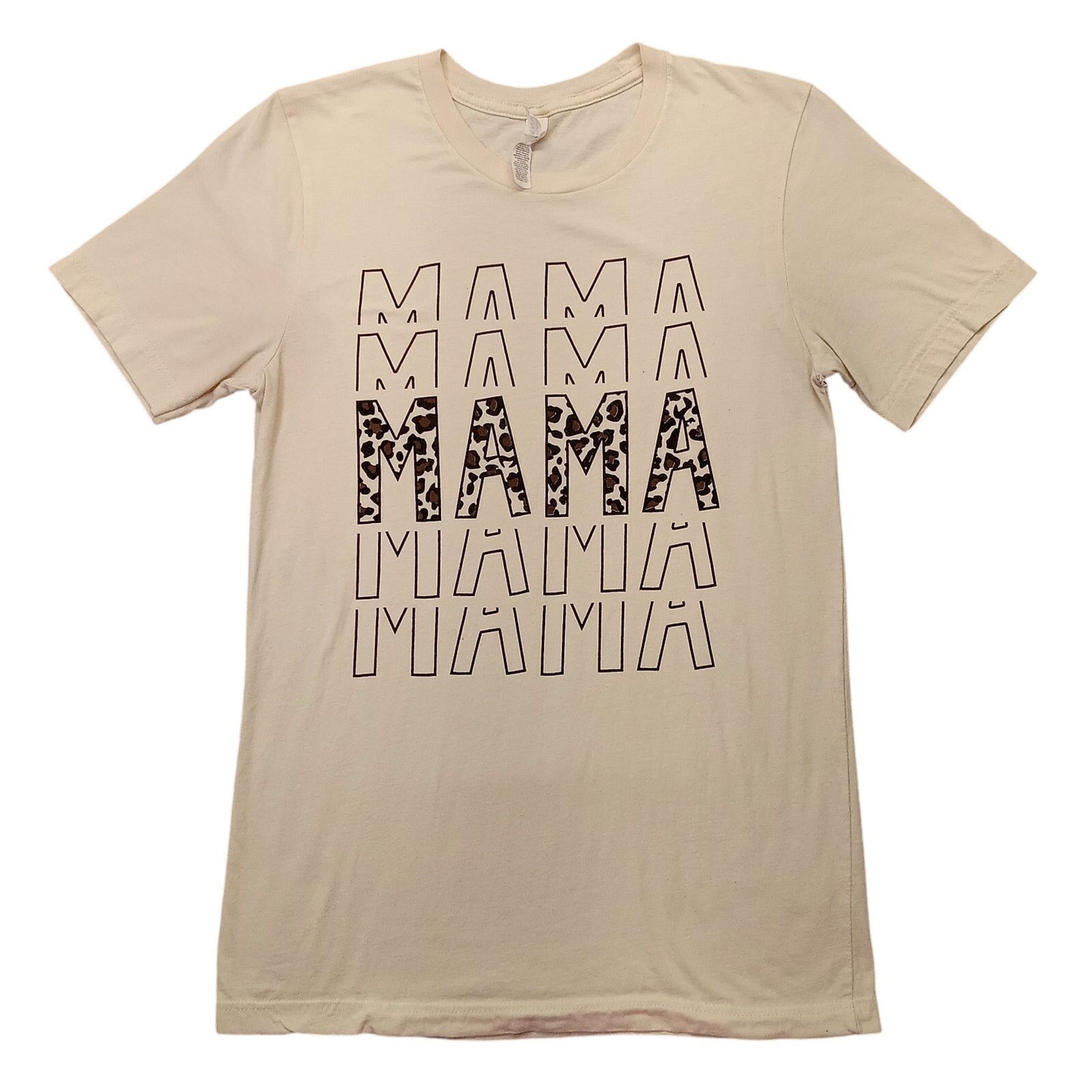 & Other Stories Bella & Canvas T Shirt S Women's MAMA Animal Print Cotton Size ONE SIZE - 1 Thumbnail