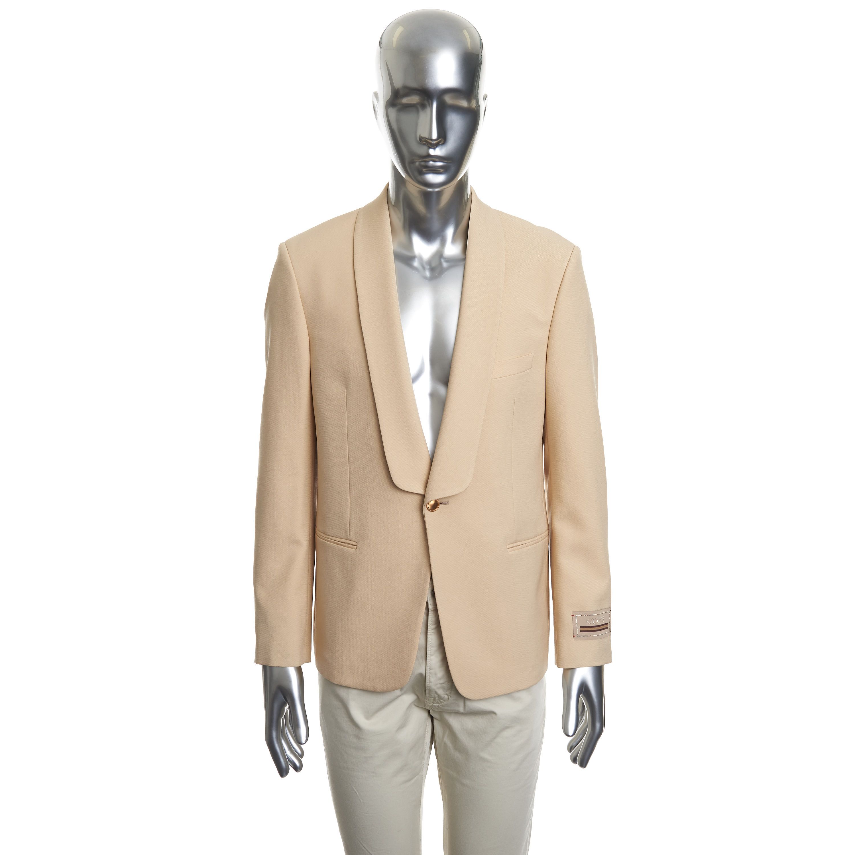 Gucci Single Breasted Jacket With Shawl Collar Size 38R - 2 Thumbnail